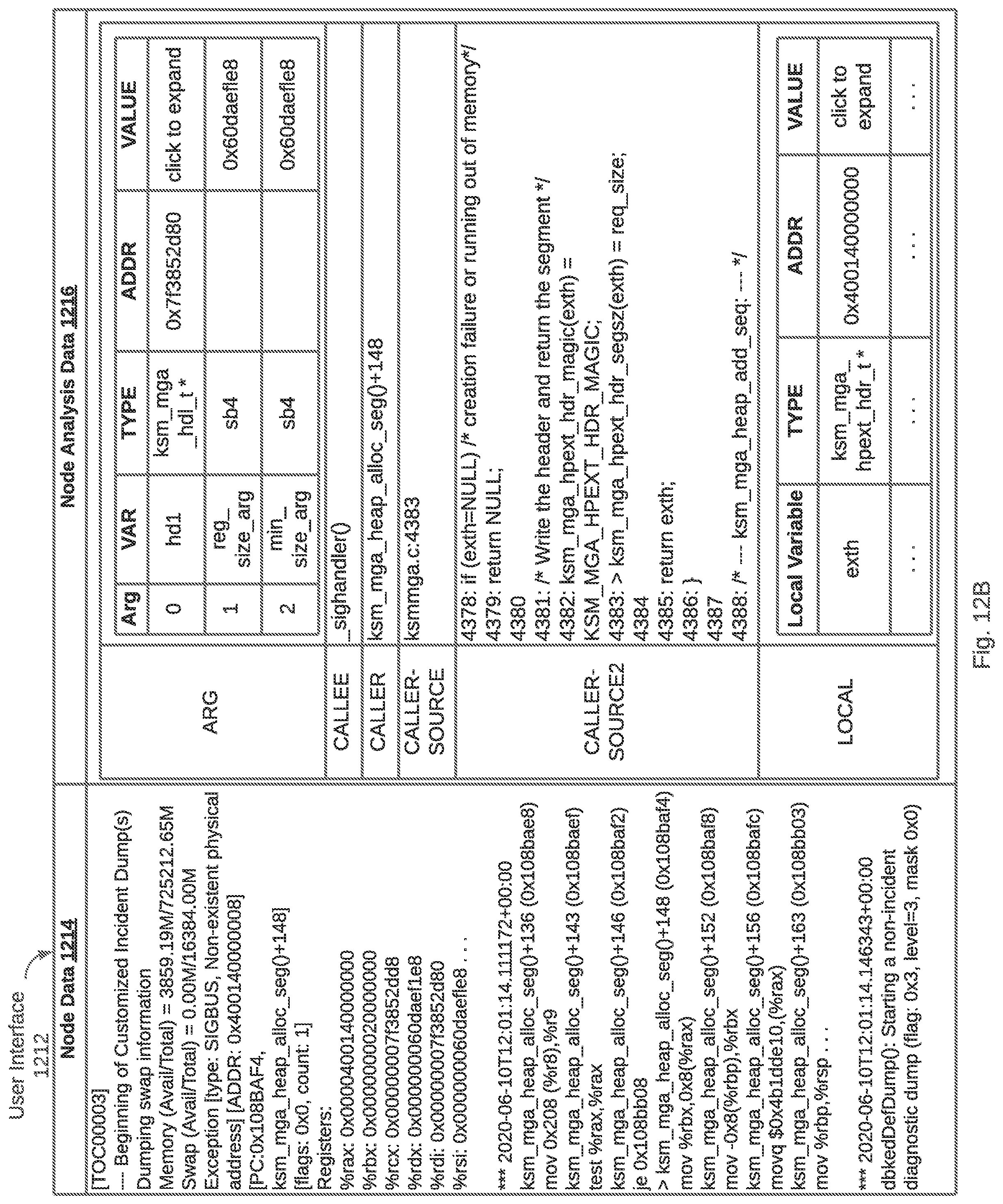Patent US12106122 Figure 13 – Generating a hierarchical data structure that represents a log