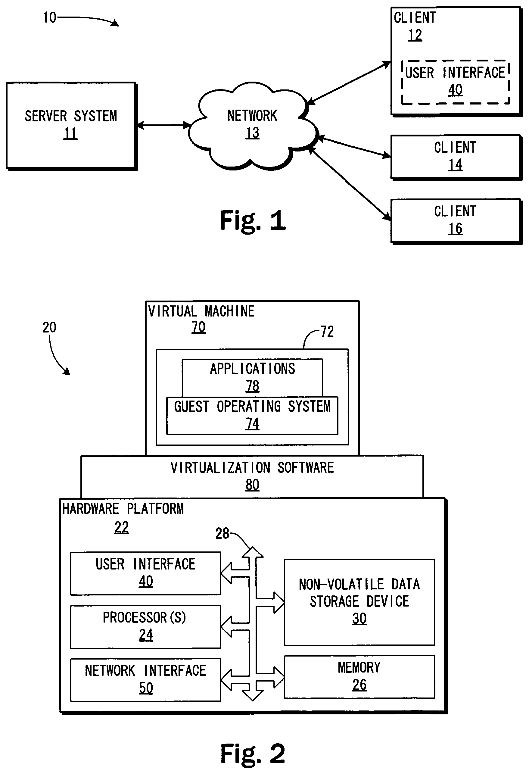 Patent US12106137 — Extending server-based desktop virtual machine architecture to client machines — Figure 1