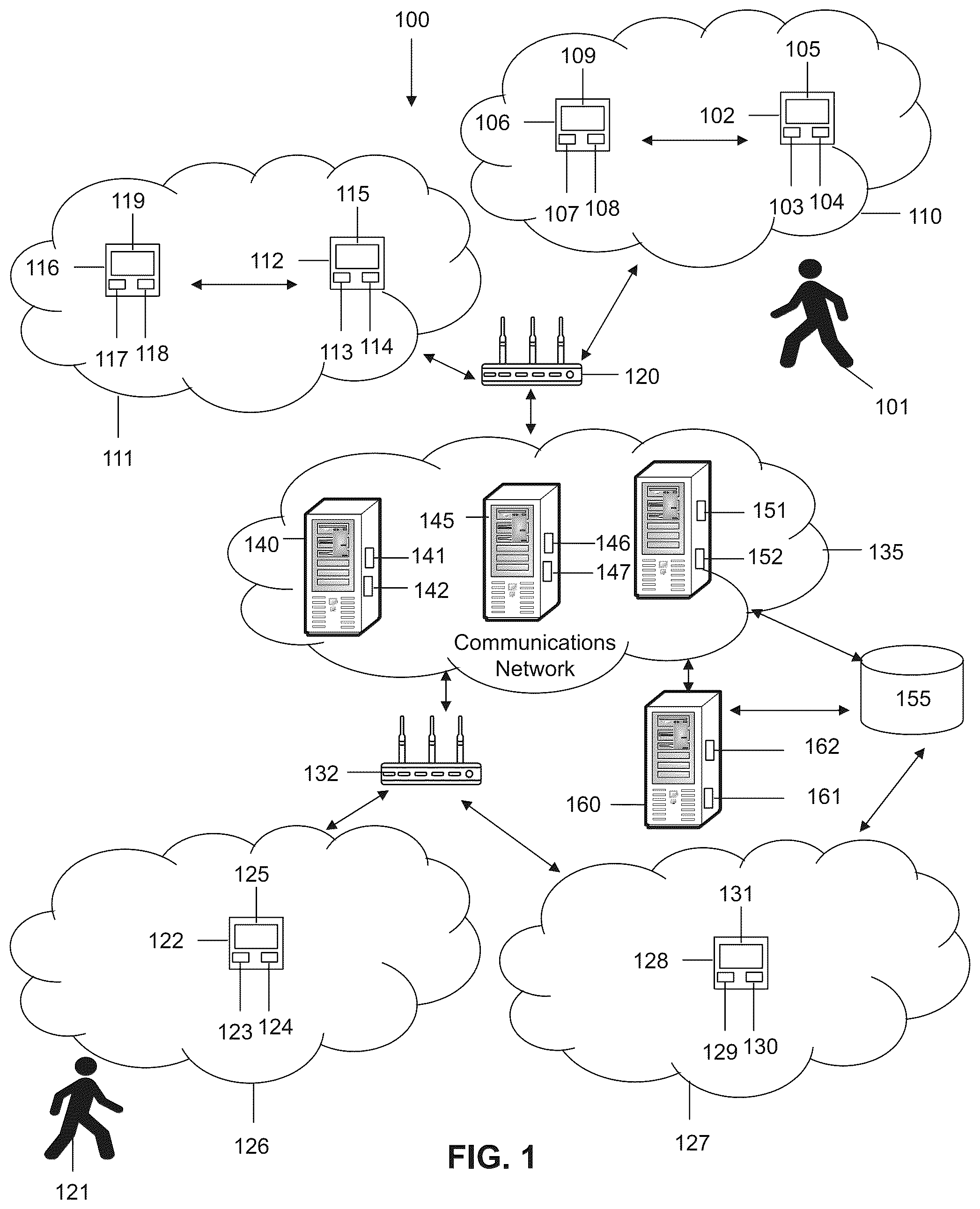 Patent US12106162 — Cryptographically-secured systems configured to execute events-based communication protocols and architectures, and methods of use thereof — Figure 1