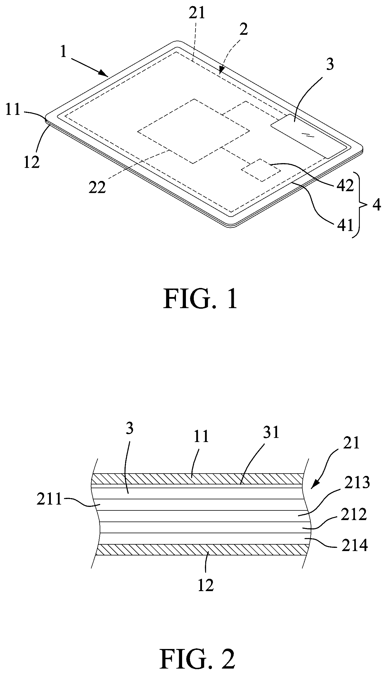 Patent US12106166 — Flexible card having a transaction display including a flexible display unit and light emitting unit — Figure 1