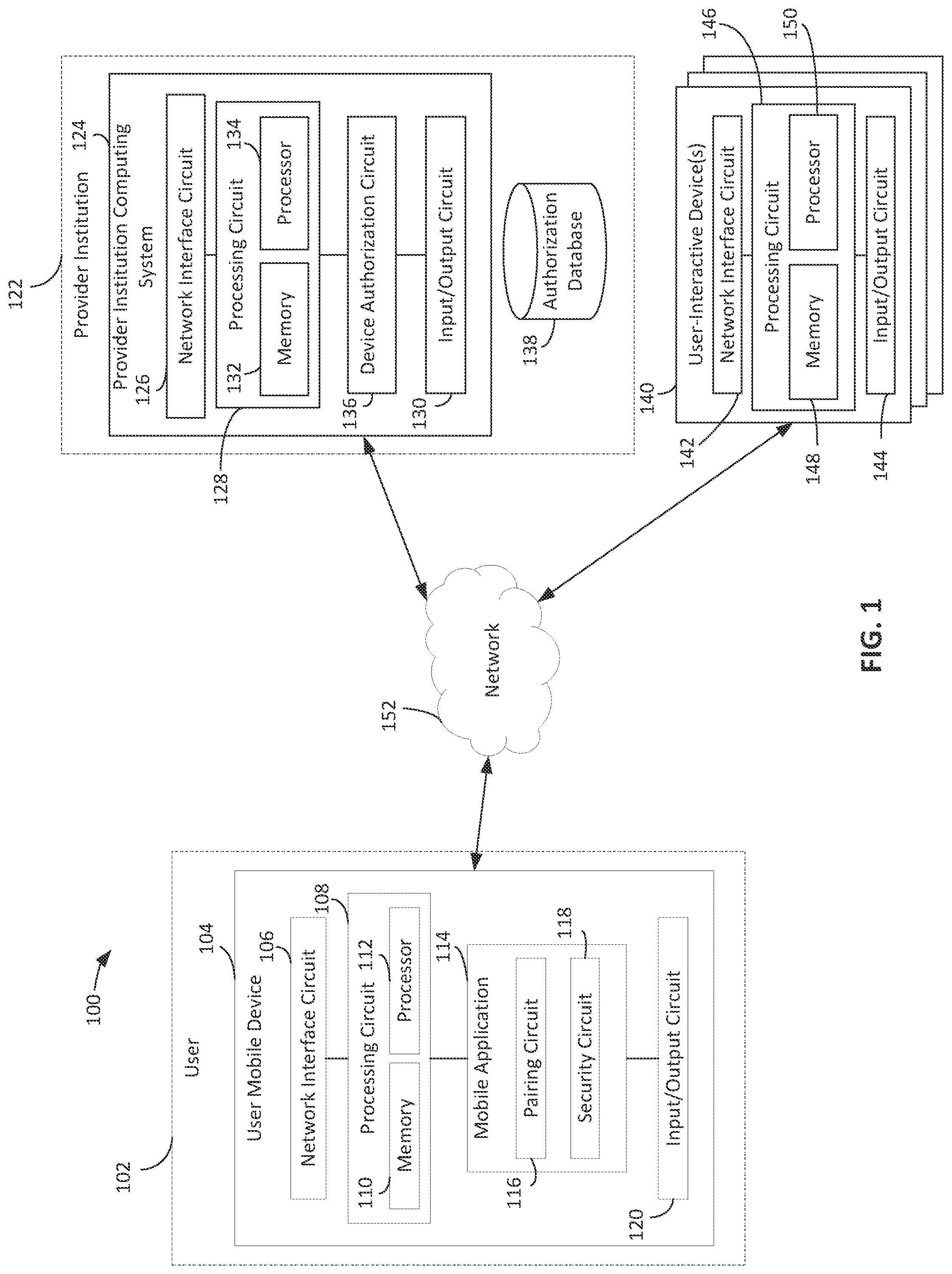 Patent US12106283 — Contactless ATM transactions — Figure 1
