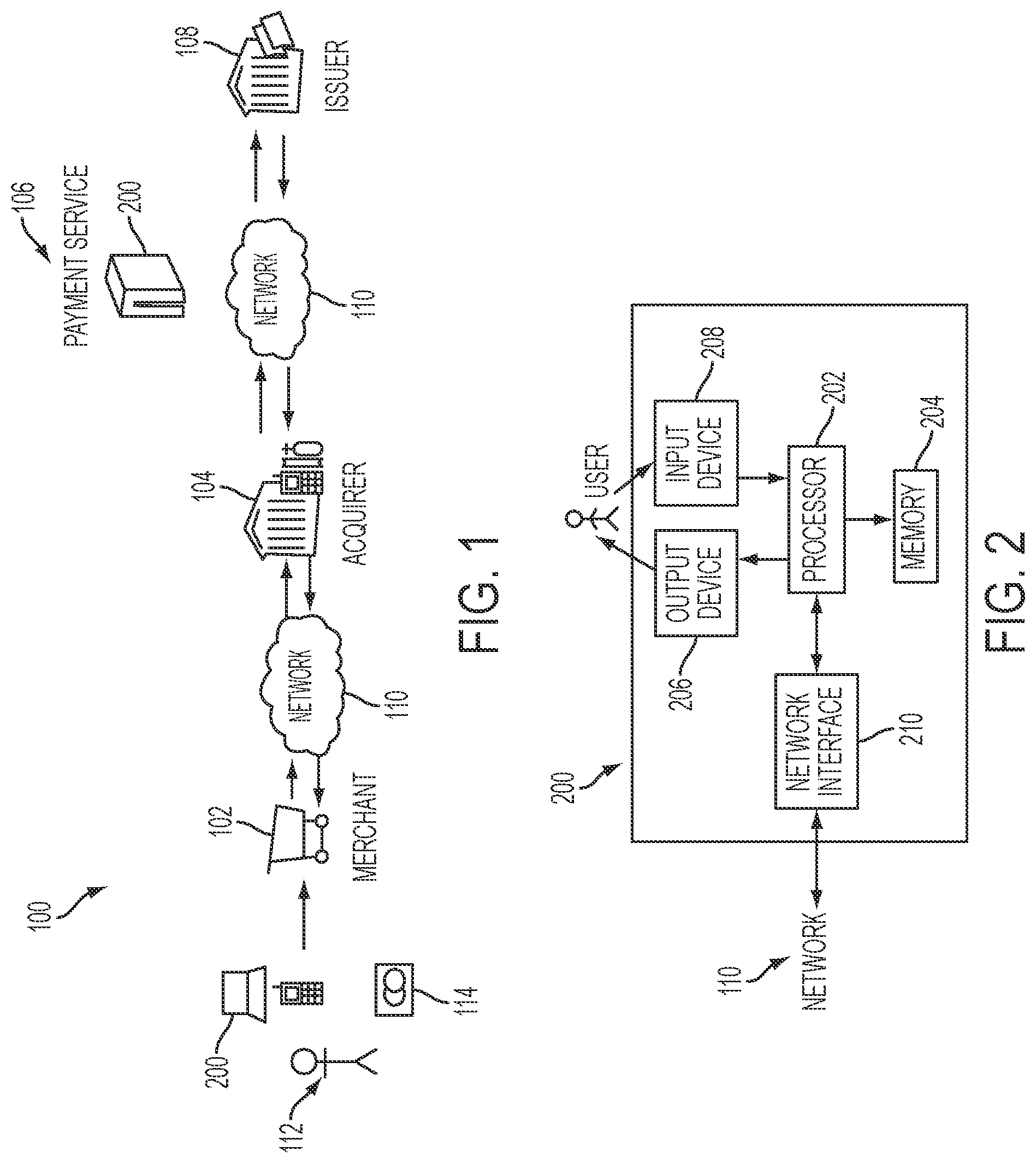 Patent US12106290 — Systems and methods of processing payment transactions using one-time tokens — Figure 1
