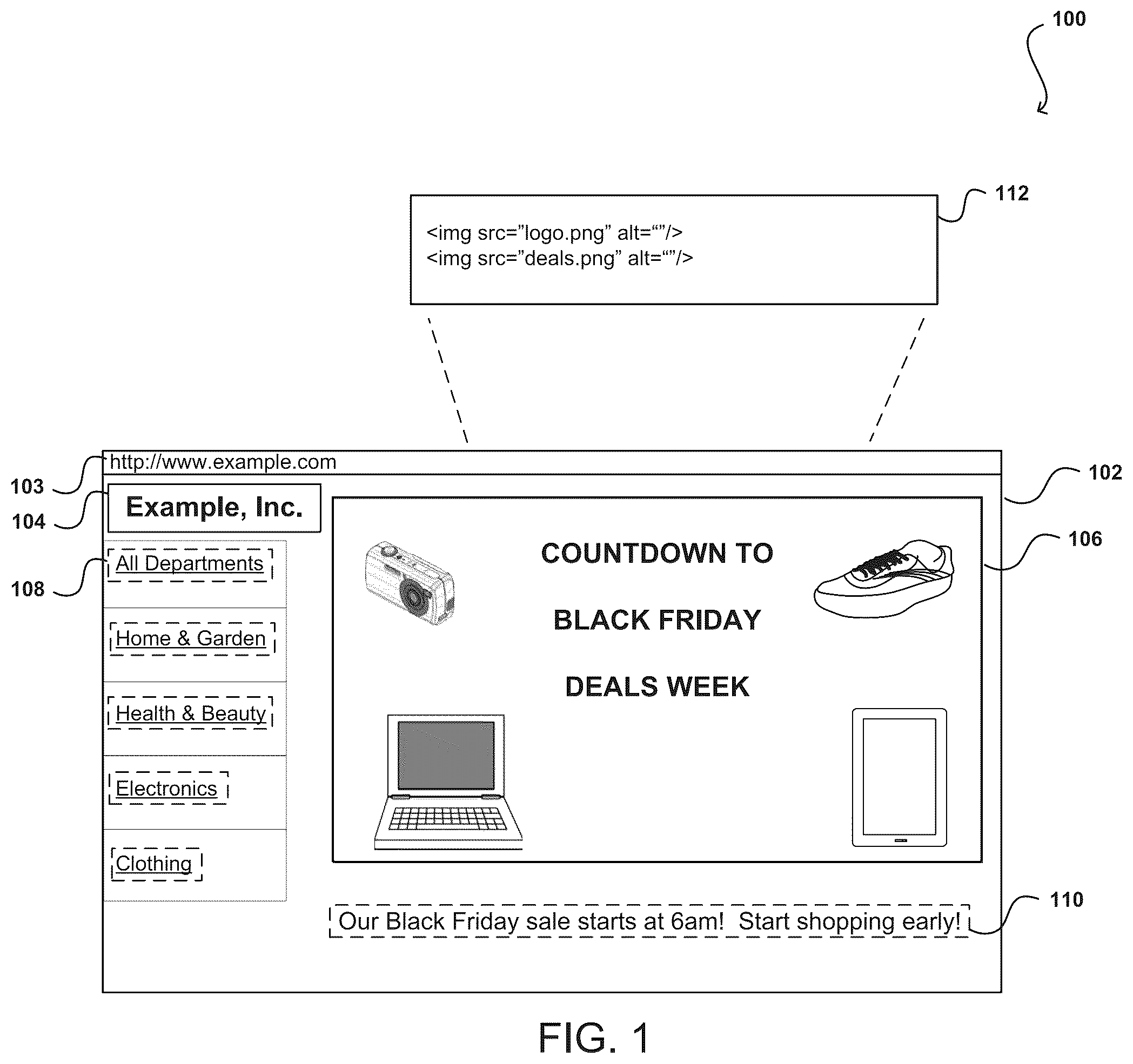 Patent US12106333 — Media processing techniques for enhancing content — Figure 1