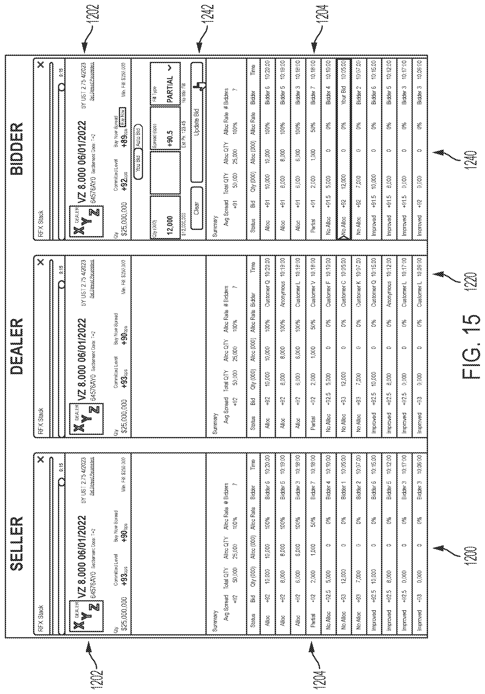 Patent US12106366 Figure 17 – Computer platforms configured to implement a specialized communication session protocol for electronic execution of electronic transactions and methods of use thereof