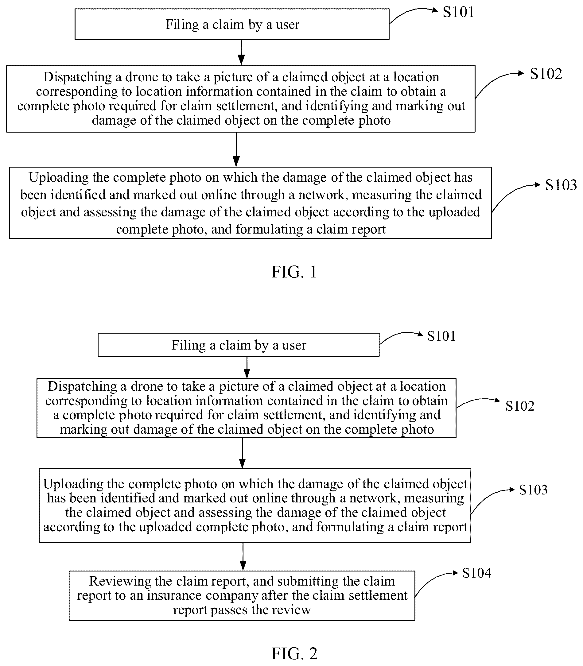 Patent US12106376 — Method and apparatus for processing an insurance claim — Figure 1