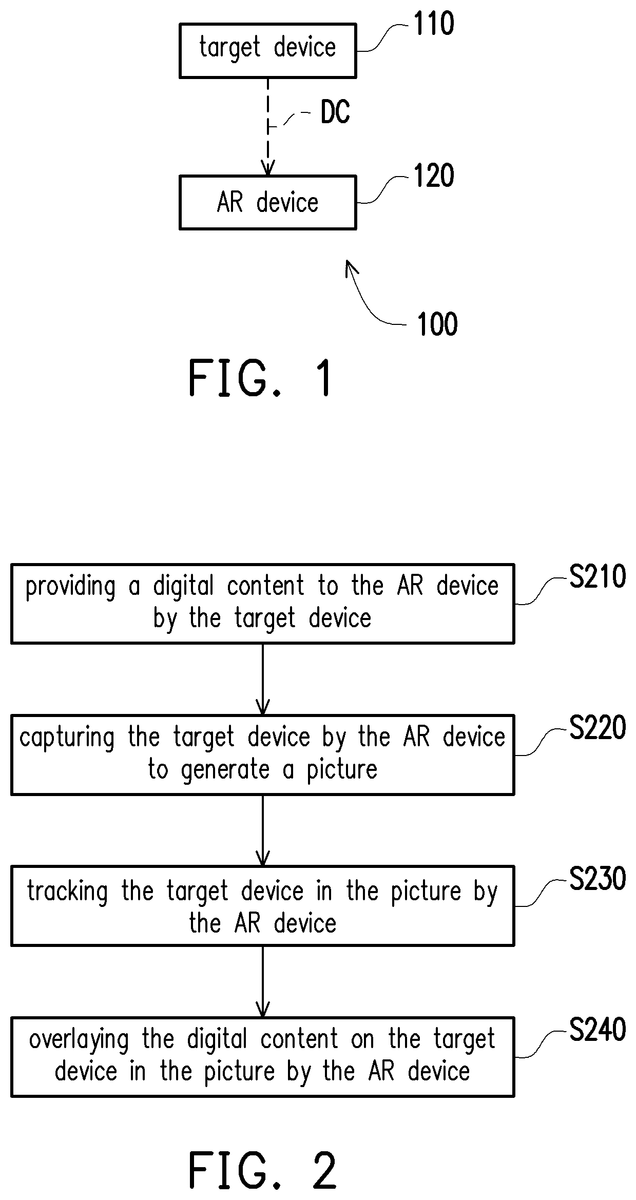 Patent US12106395 — Augmented reality system and operation method thereof — Figure 1
