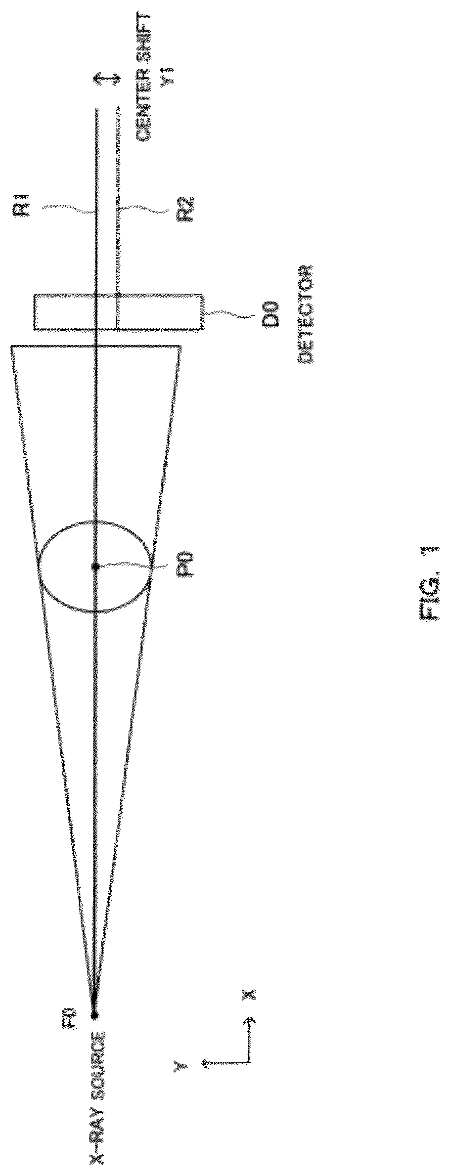 Patent US12106403 — Center shift amount estimating apparatus, method, and program — Figure 1