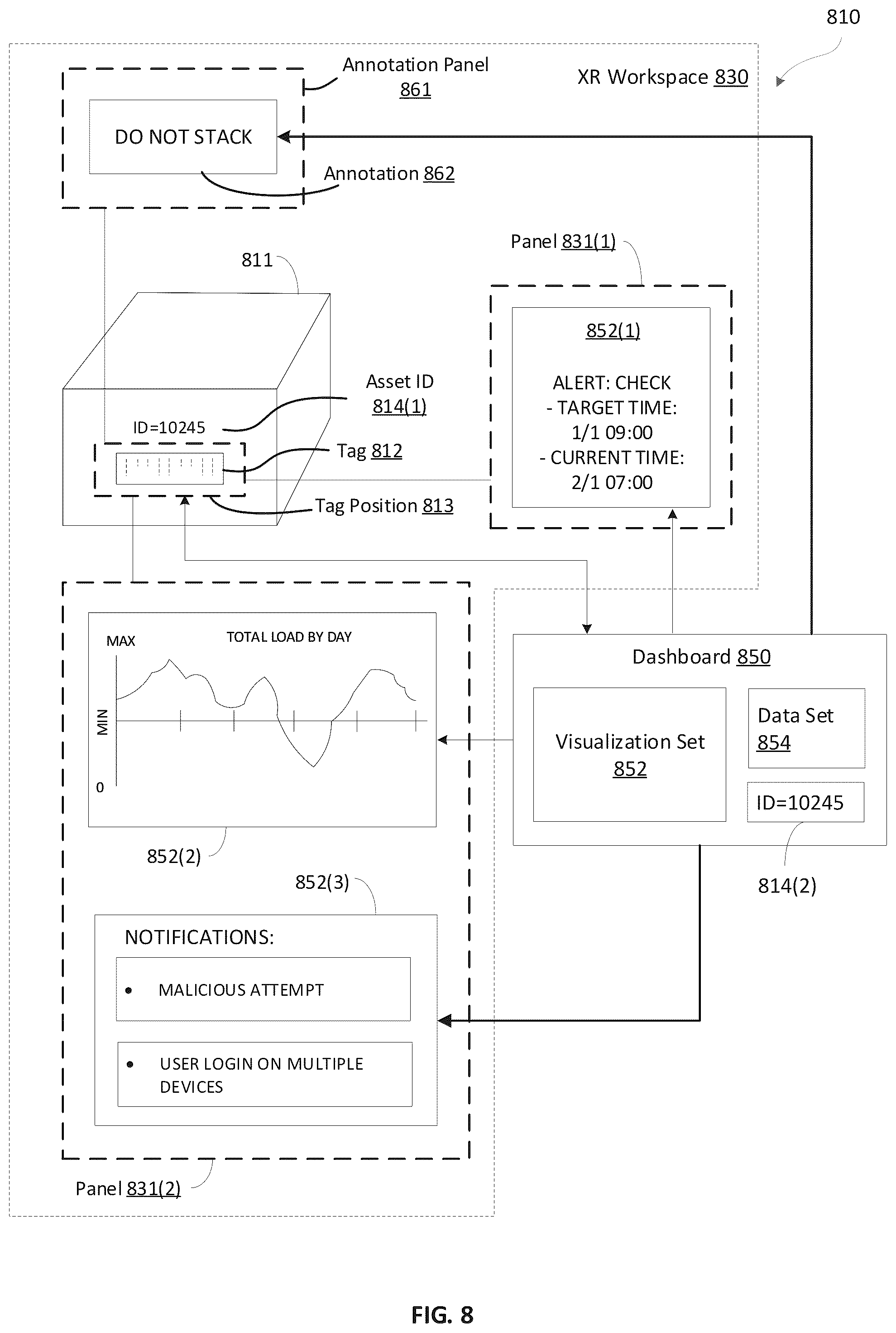 Patent US12106419 Figure 12 – Live updates in a networked remote collaboration session