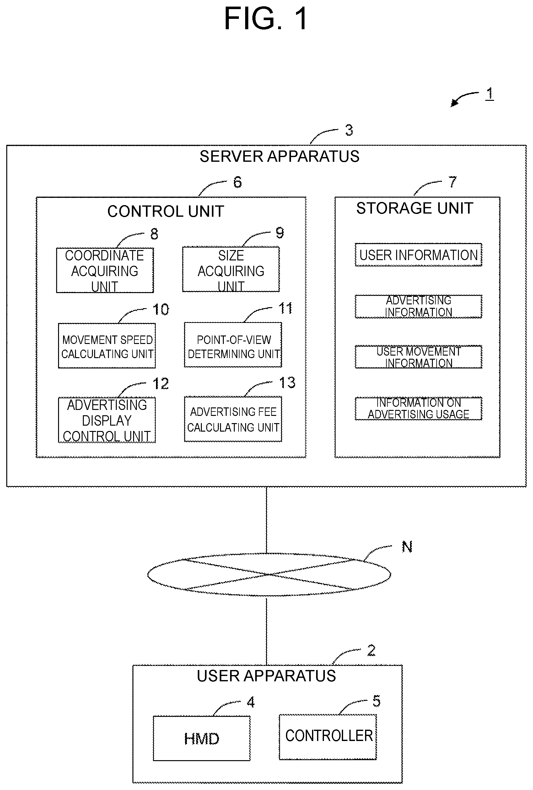 Patent US12106426 — Advertisement display system — Figure 1