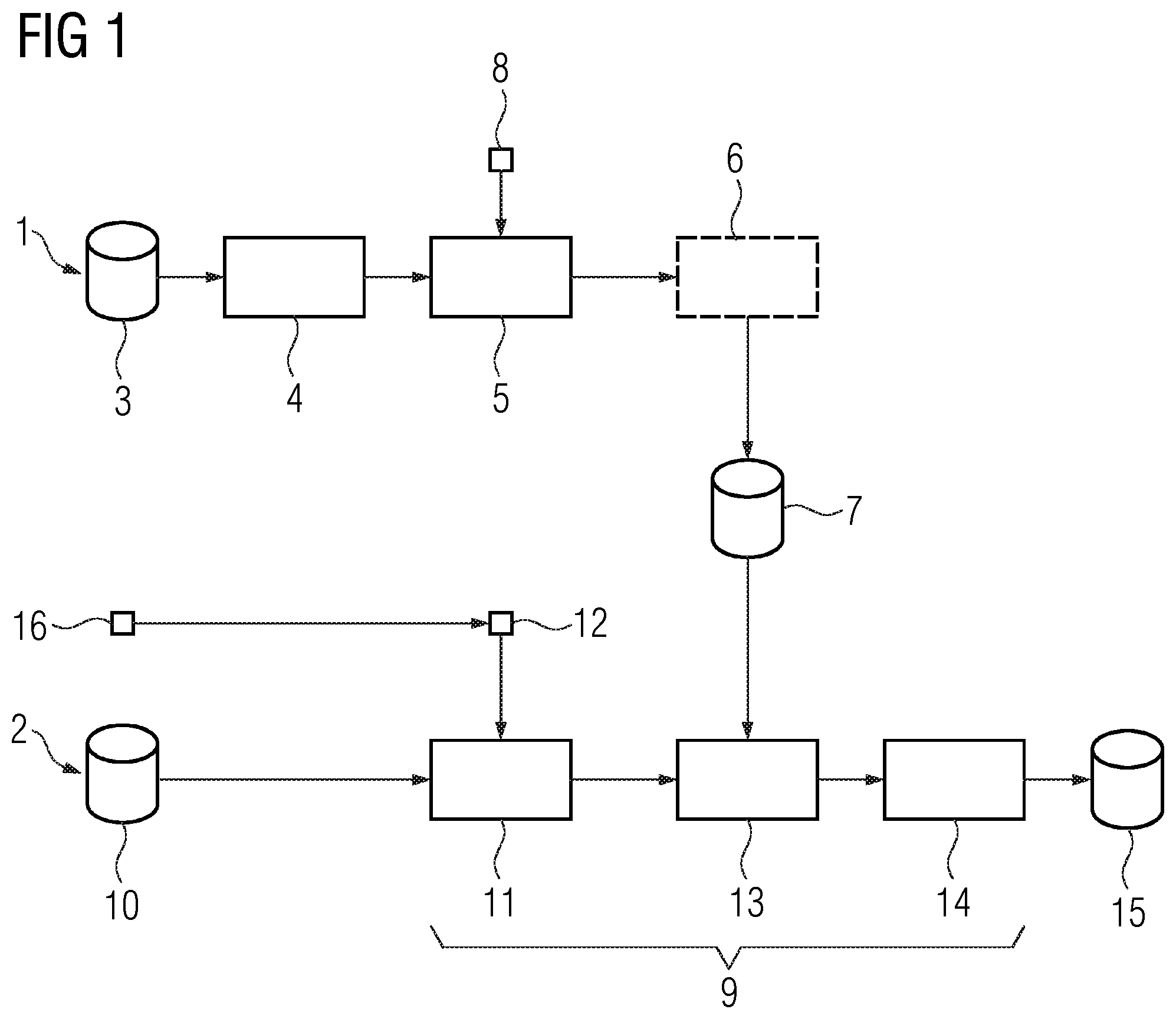 Patent US12106452 — Method for noise reduction in an X-ray image, image processing apparatus, computer program, and electronically readable data storage medium — Figure 1