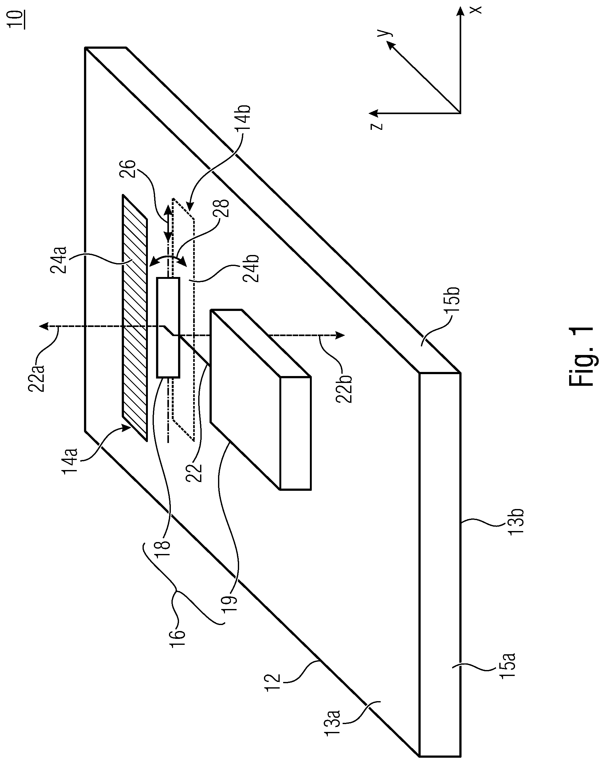 Patent US12106500 — Multi-channel imaging device and device having a multi-aperture imaging device — Figure 1