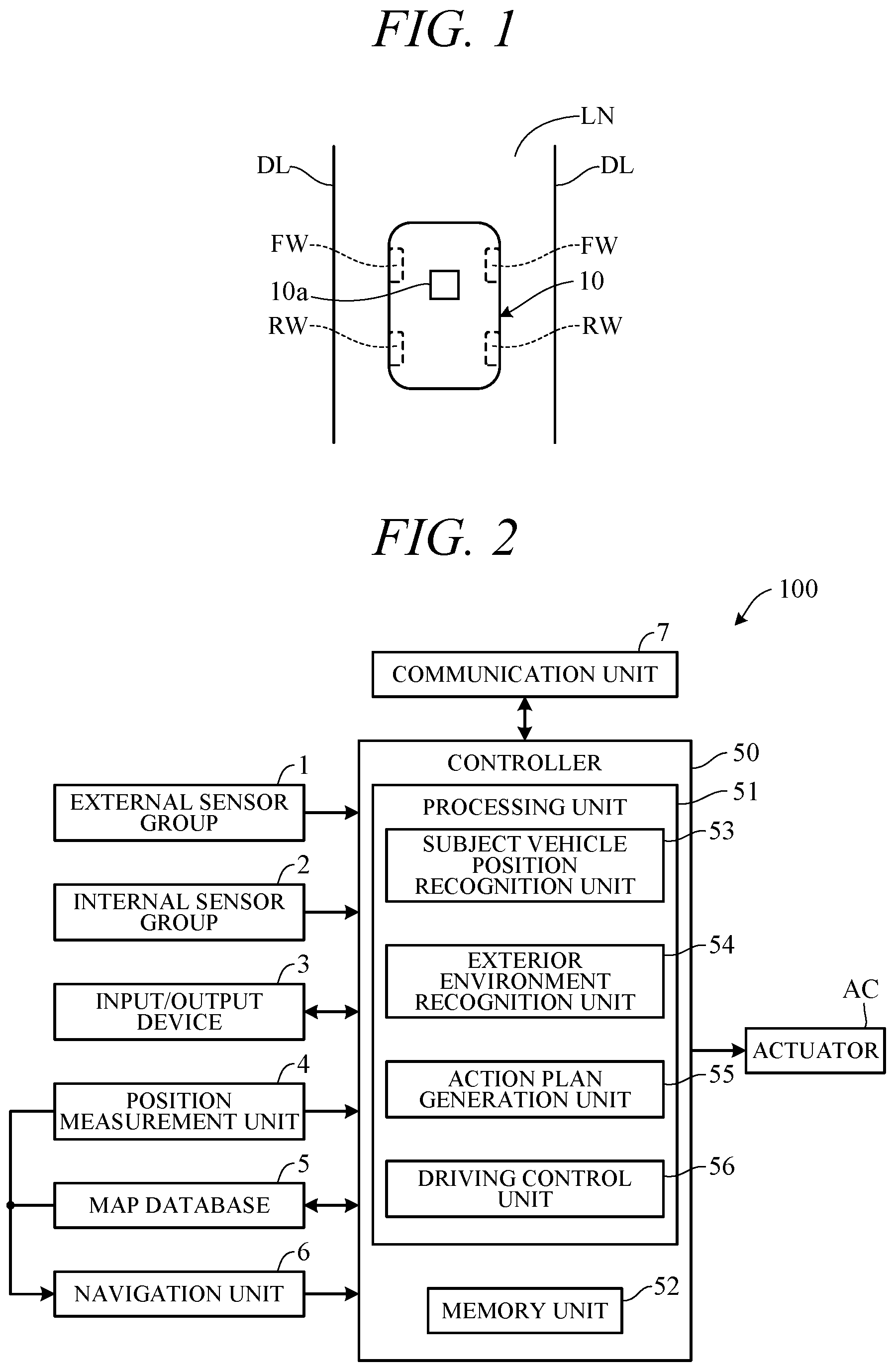 Patent US12106582 — Vehicle travel control apparatus — Figure 1