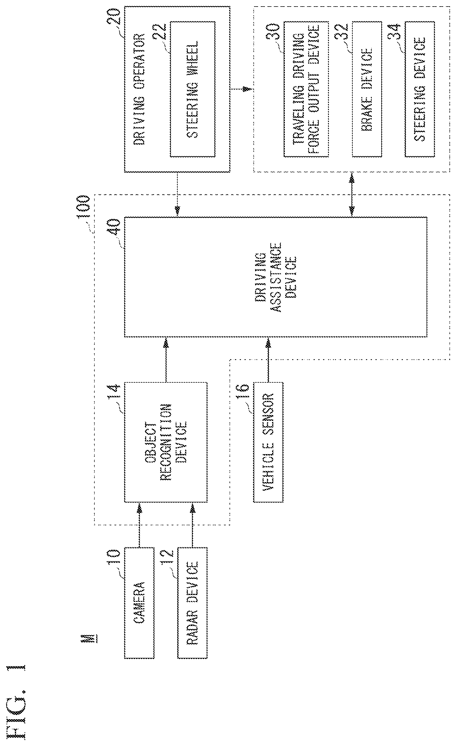 Patent US12106585 — Driving assistance system, driving assistance method, and storage medium — Figure 1