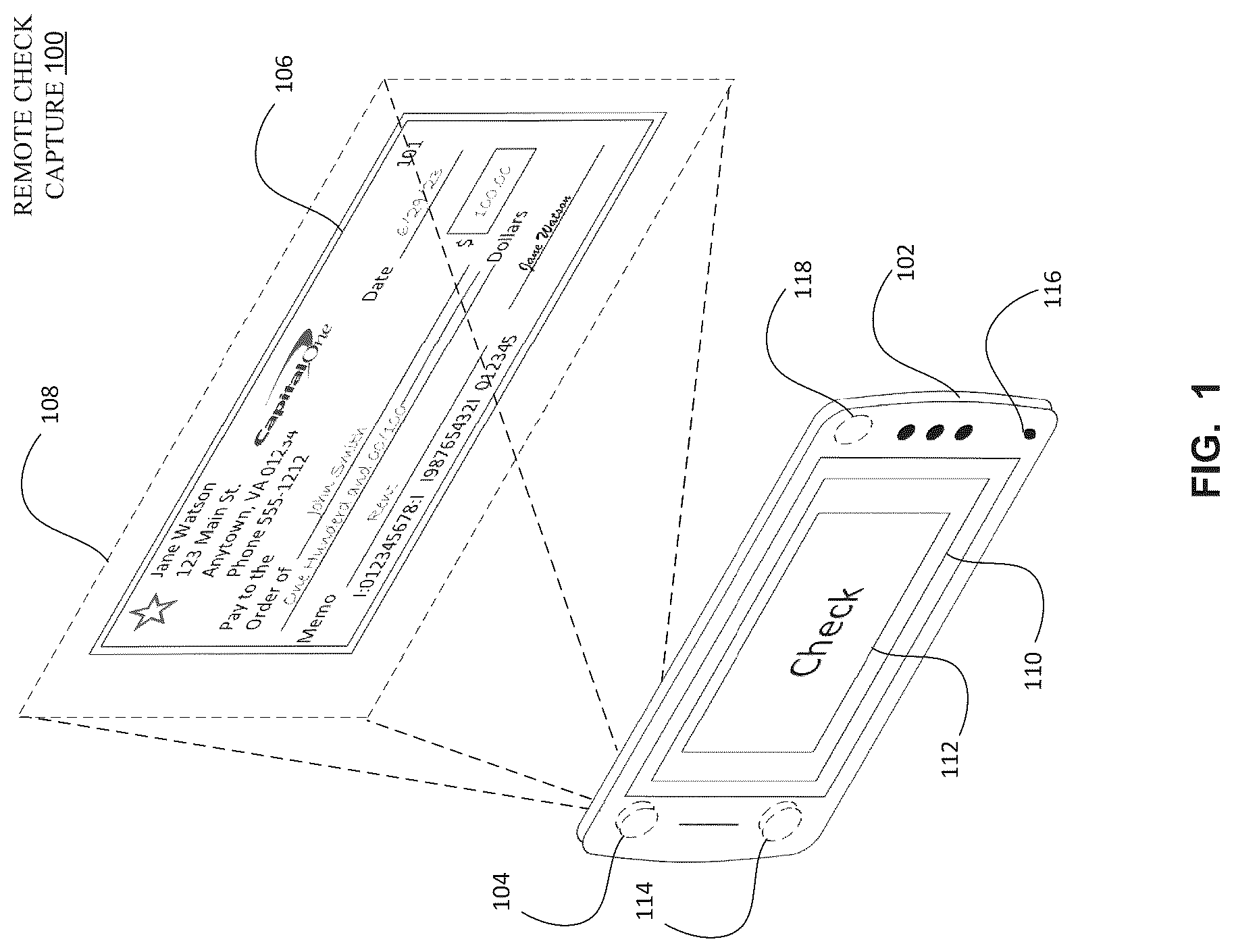 Patent US12106590 — Managed video capture — Figure 1