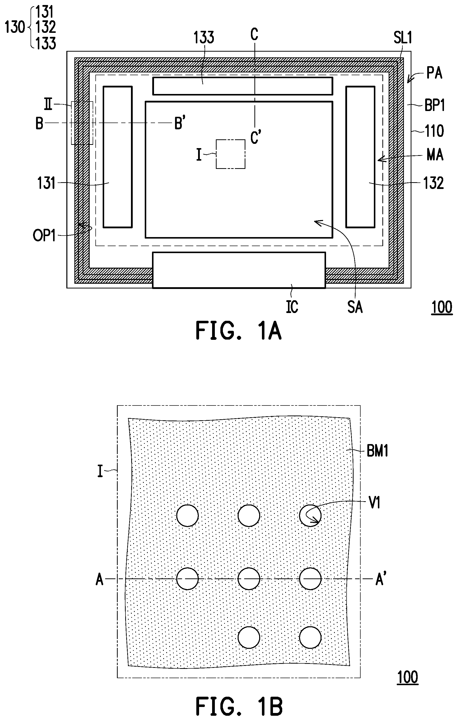 Patent US12106598 — Fingerprint sensing device — Figure 1
