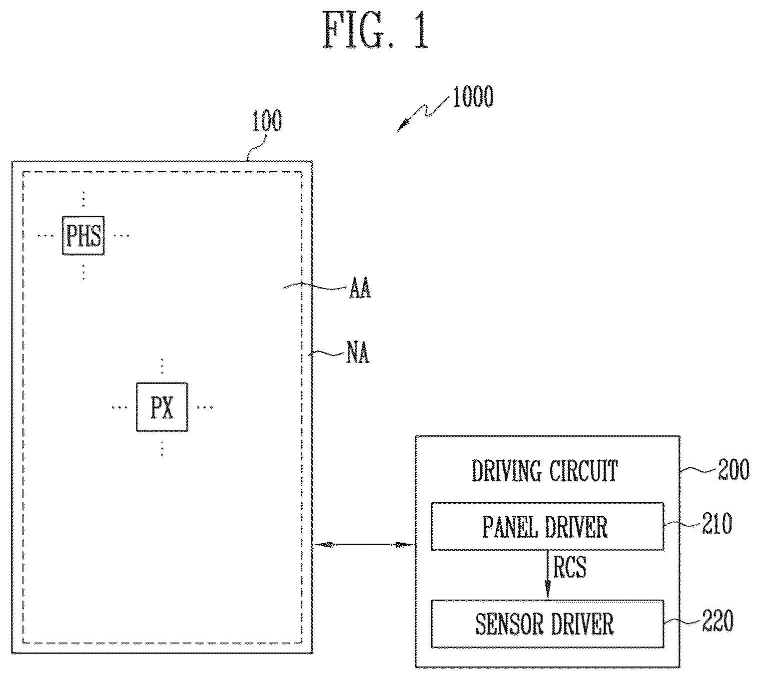 Patent US12106601 — Display device — Figure 1