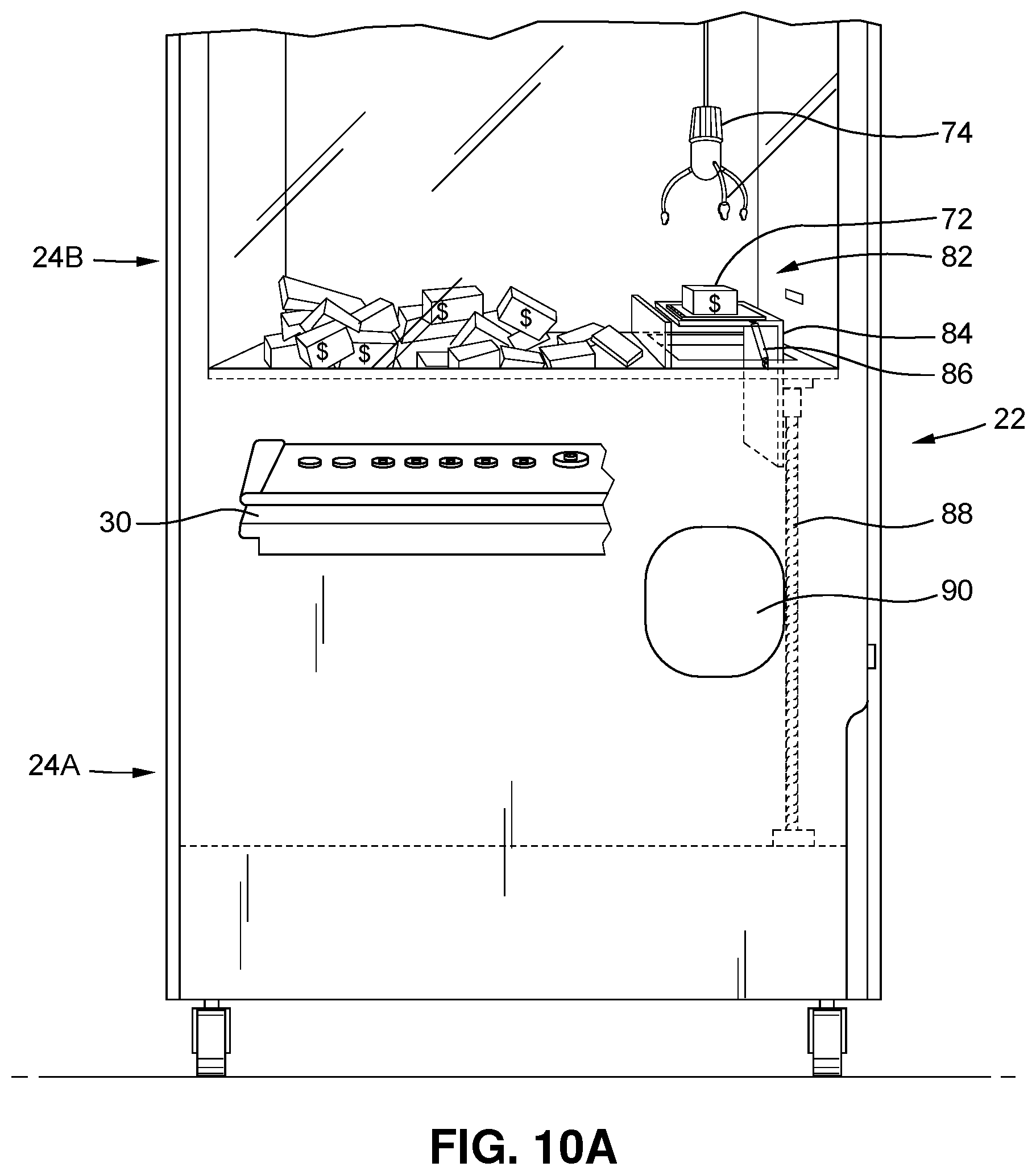 Patent US12106626 Figure 13 – System and method for awarding rewards to players of gaming machines via automated prize redemption centers