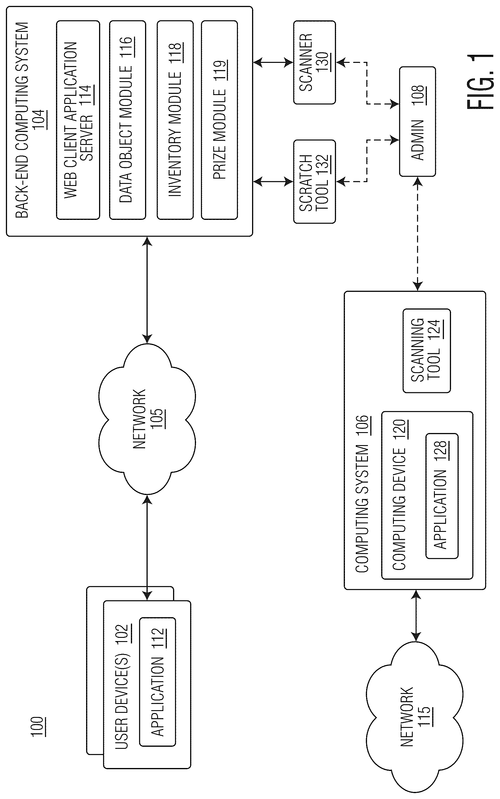 Patent US12106638 Figure 1 – Digital data object system for online gaming