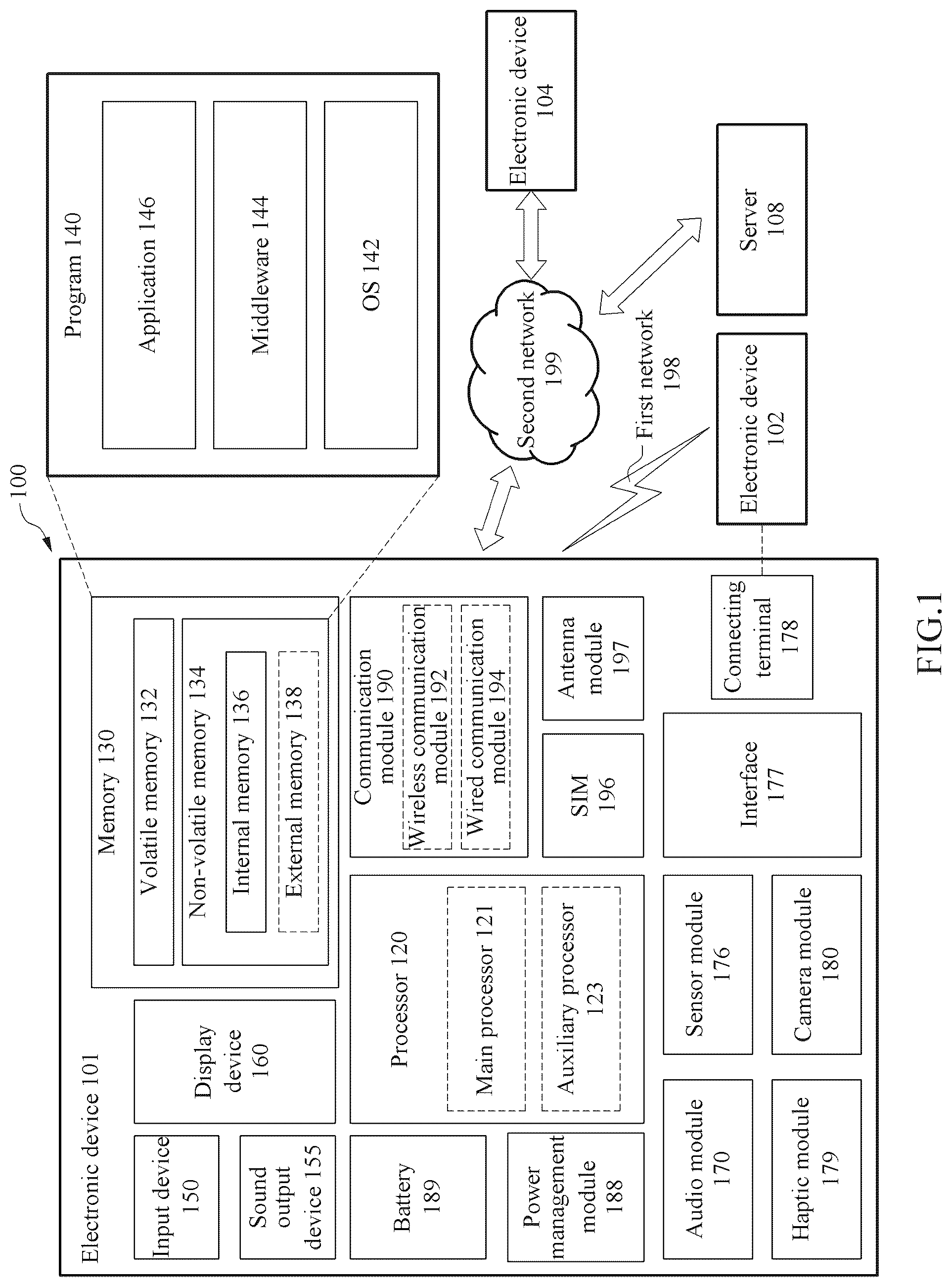 Patent US12106692 — Wearable electronic device with display — Figure 1