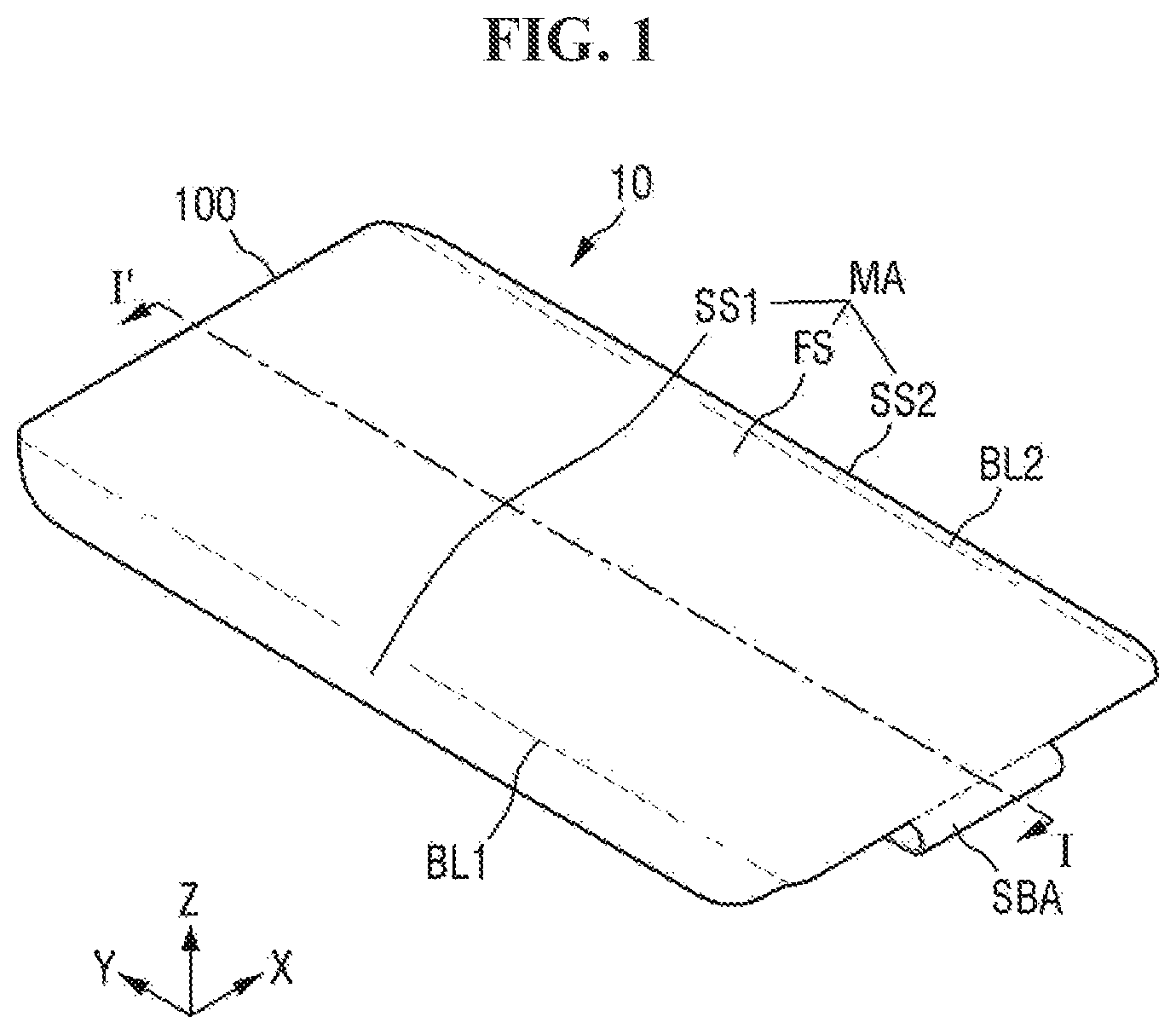 Patent US12106721 — Display device — Figure 1
