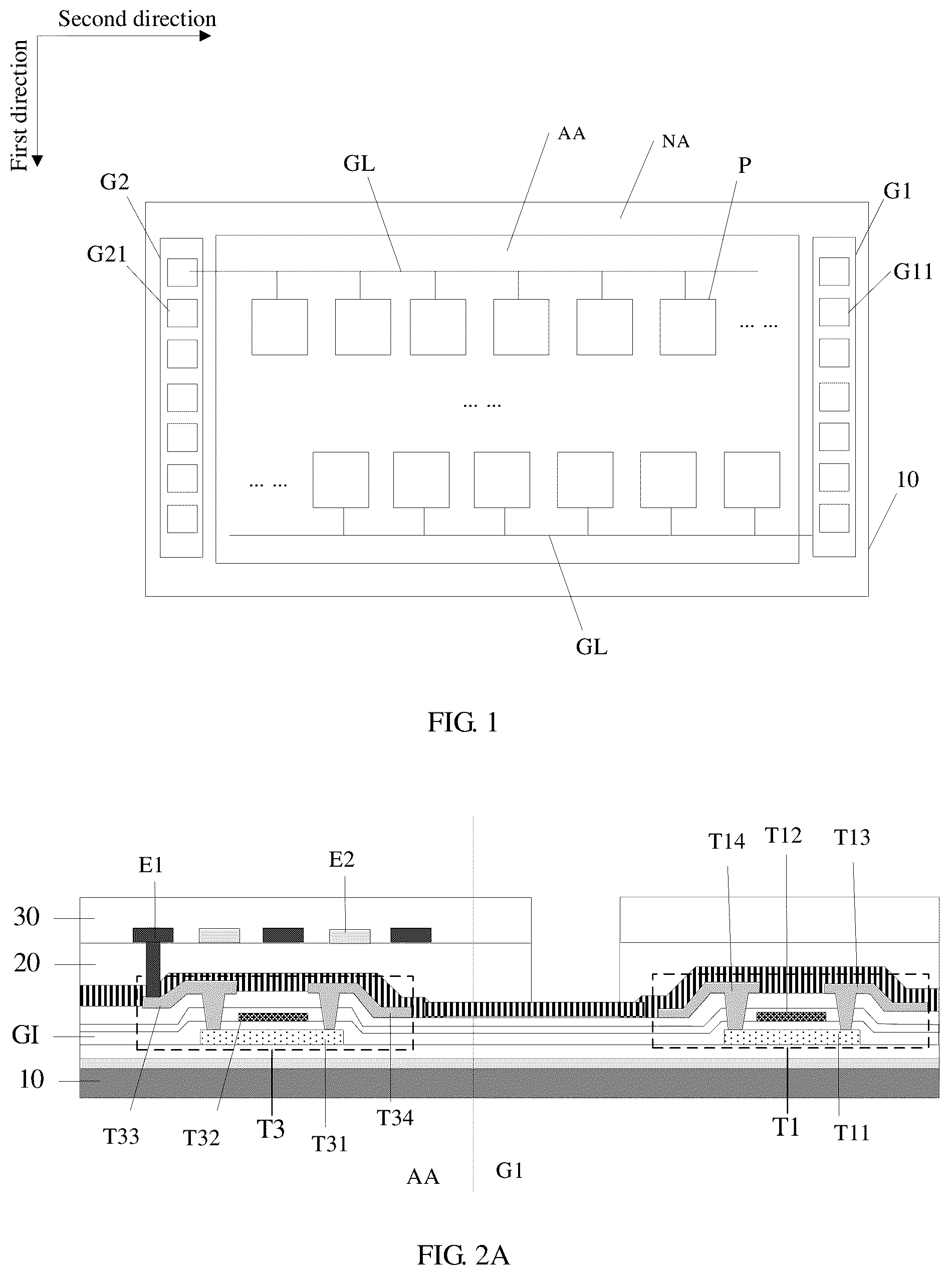Patent US12106728 Figure 1 – Display substrate and display panel