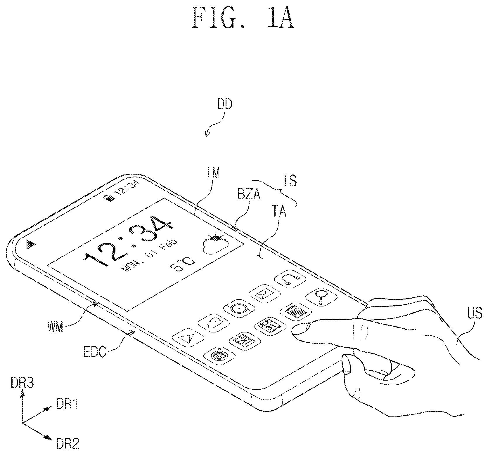 Patent US12106732 — Display device — Figure 1