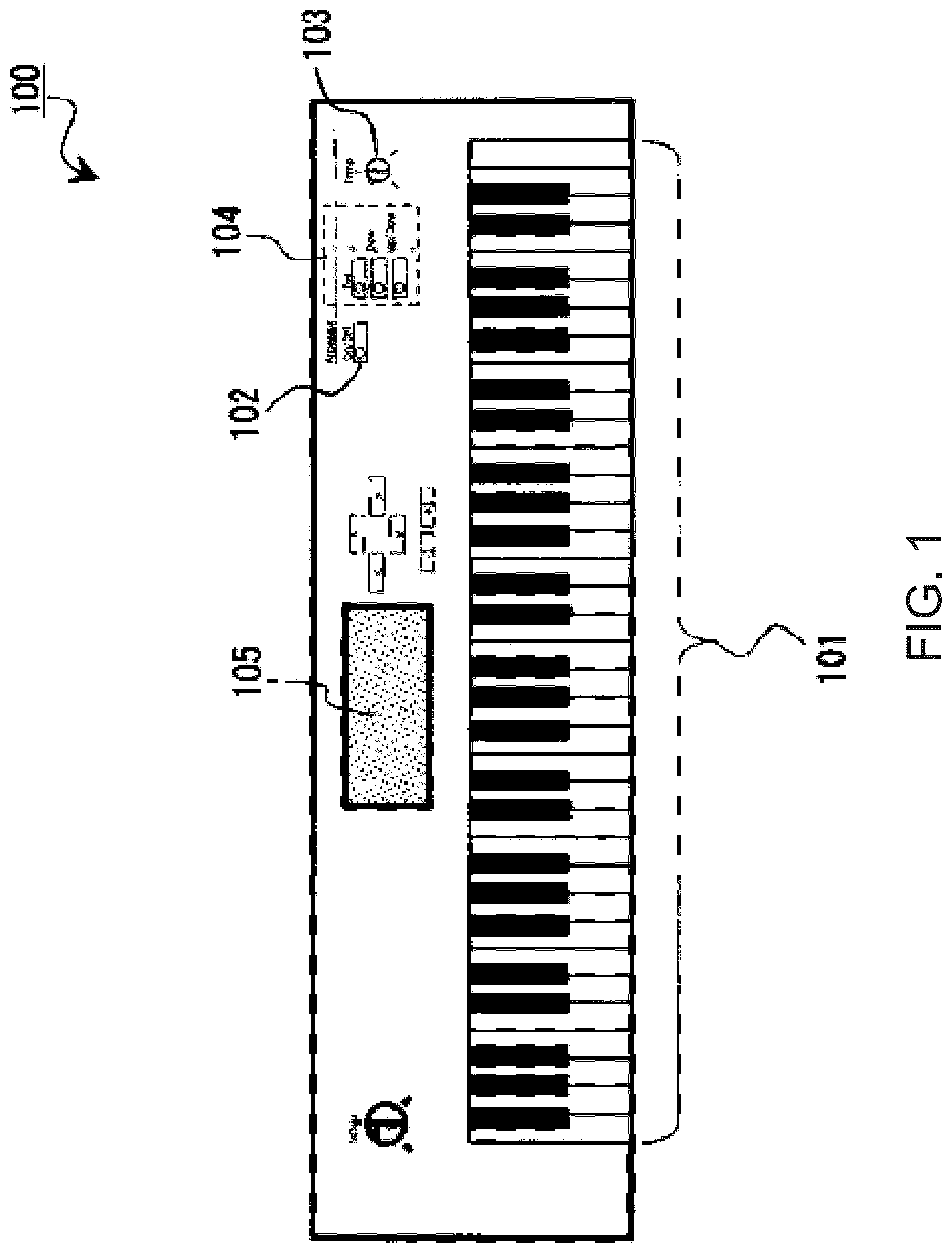 Patent US12106742 — Electronic musical instrument, sound production method for electronic musical instrument, and storage medium — Figure 1