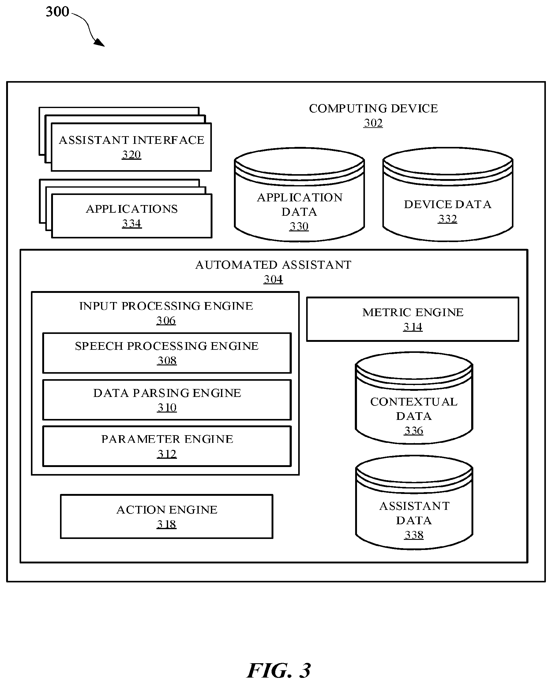 Patent US12106759 Figure 5 – Initializing non-assistant background actions, via an automated assistant, while accessing a non-assistant application