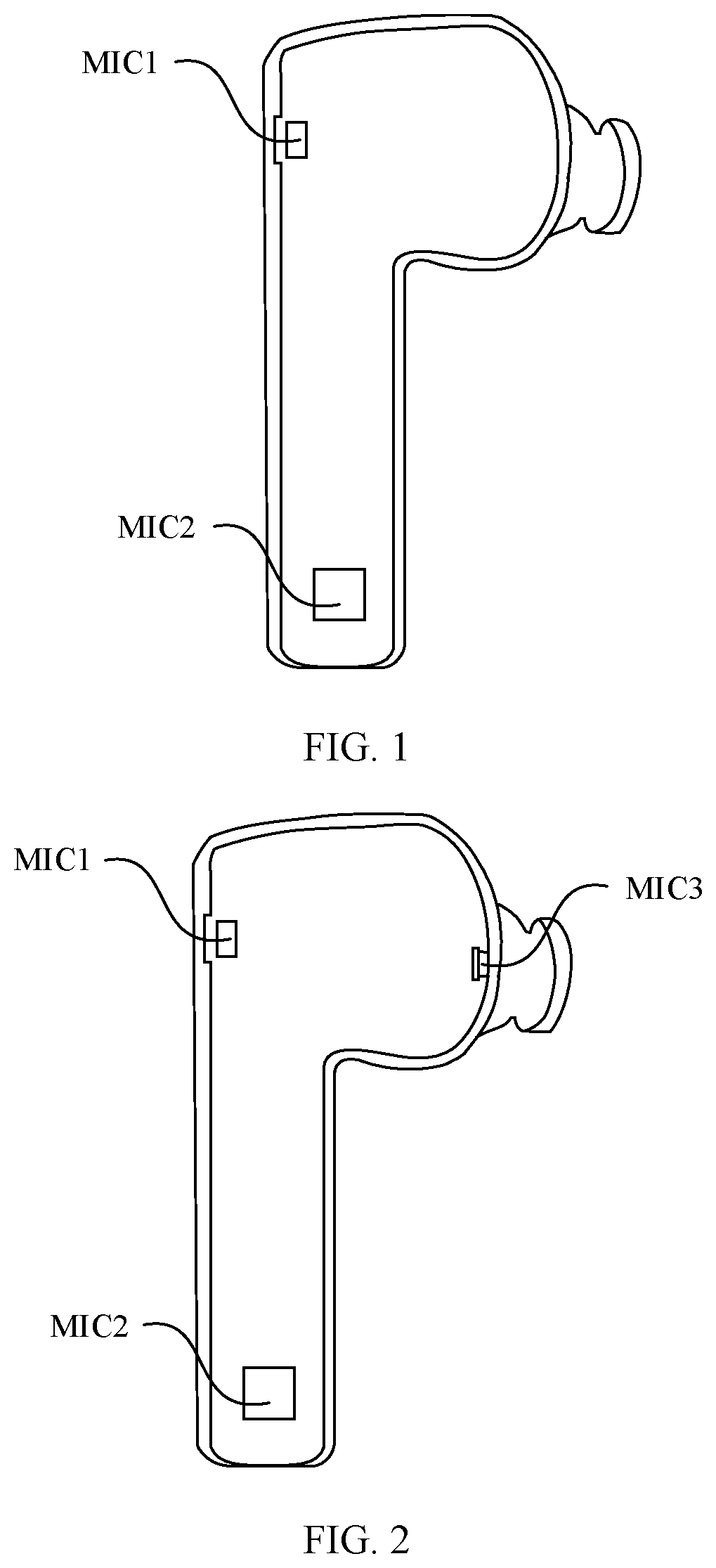 Patent US12106765 — Speech signal processing method and apparatus with external and ear canal speech collectors — Figure 1