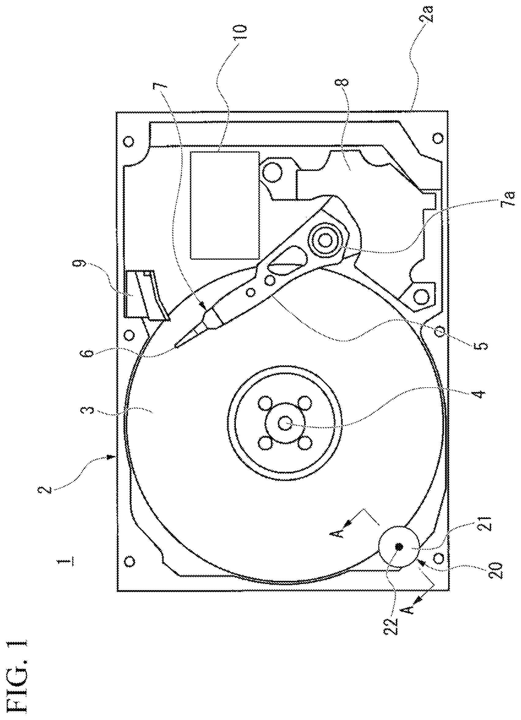 Patent US12106775 — Recording and reproducing device with medium regulating portion — Figure 1