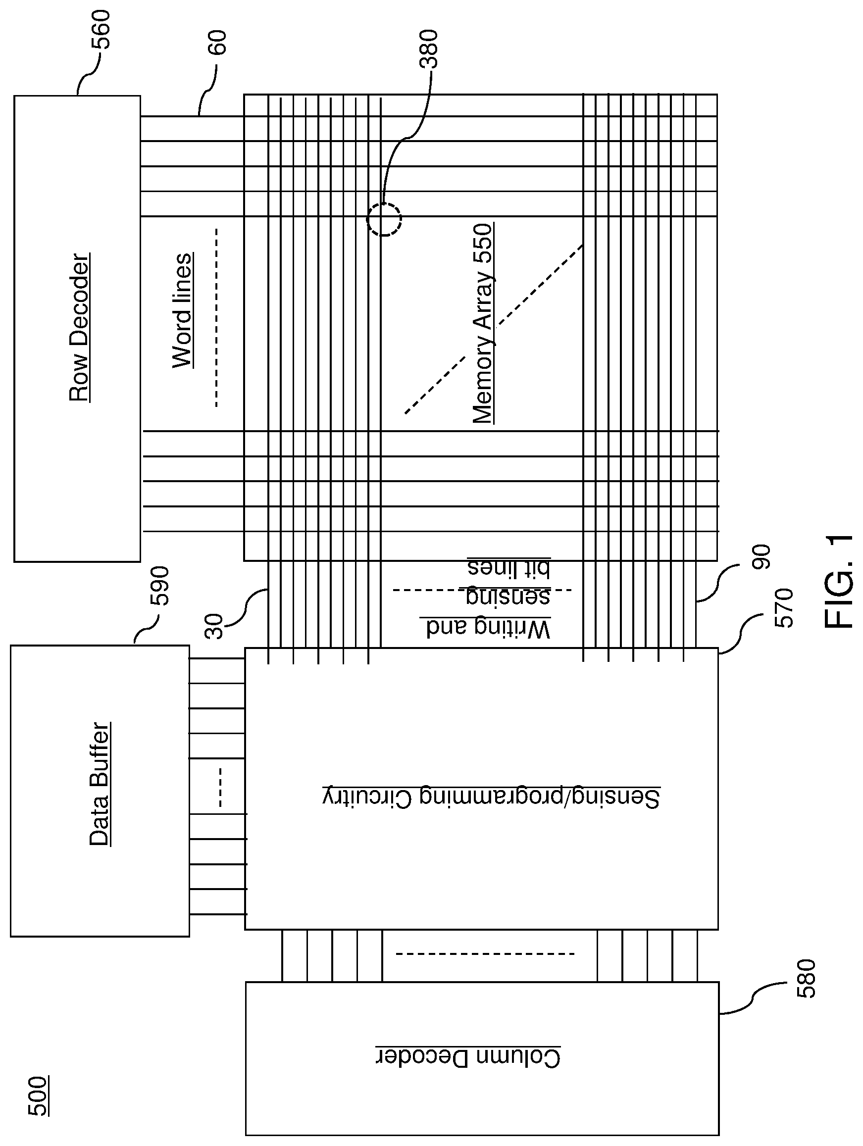 Patent US12106790 — Magnetoresistive memory device and method of operating same using ferroelectric-controlled exchange coupling — Figure 1