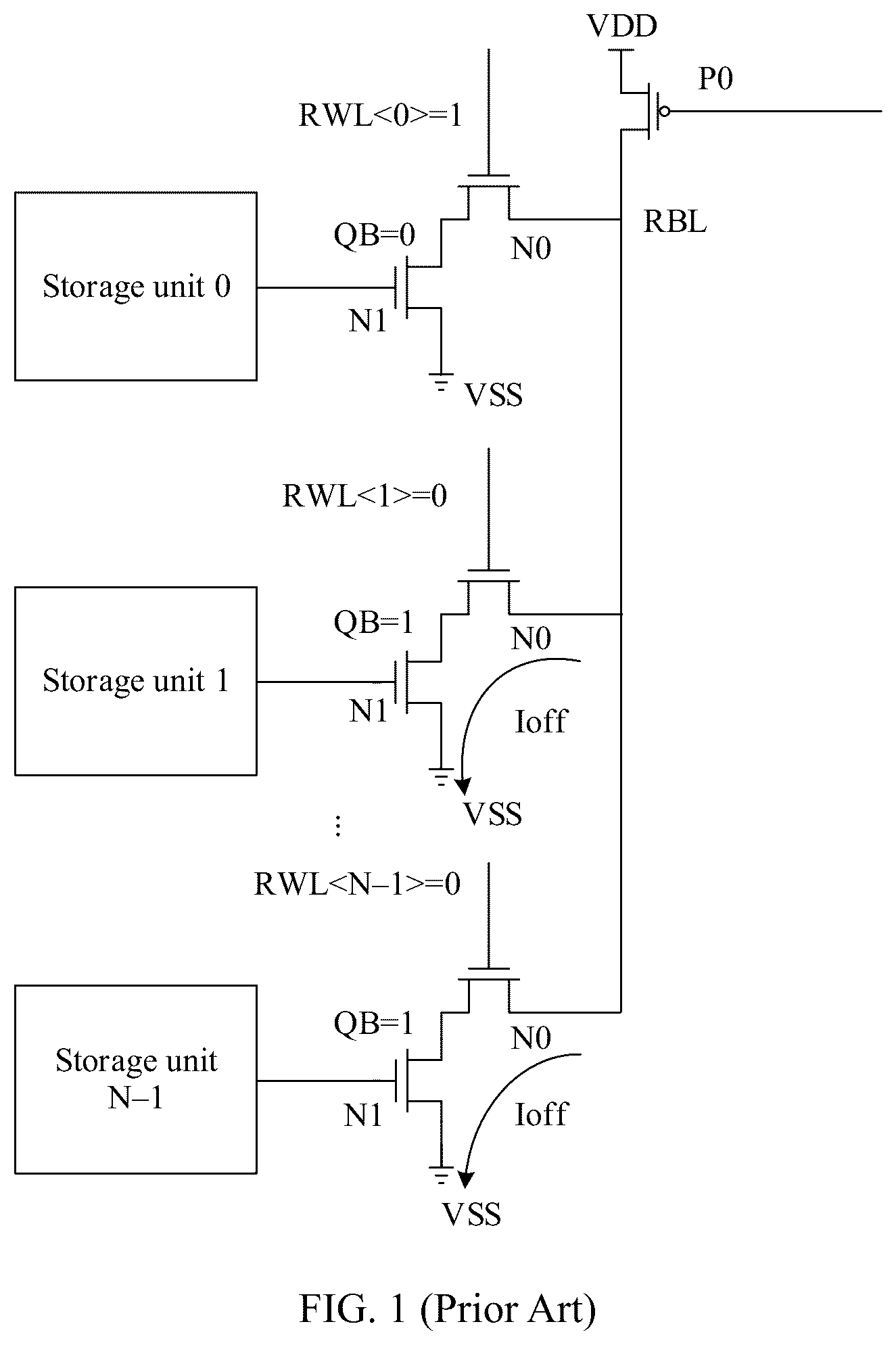 Patent US12106802 — Storage array having half schmitt inverter — Figure 1