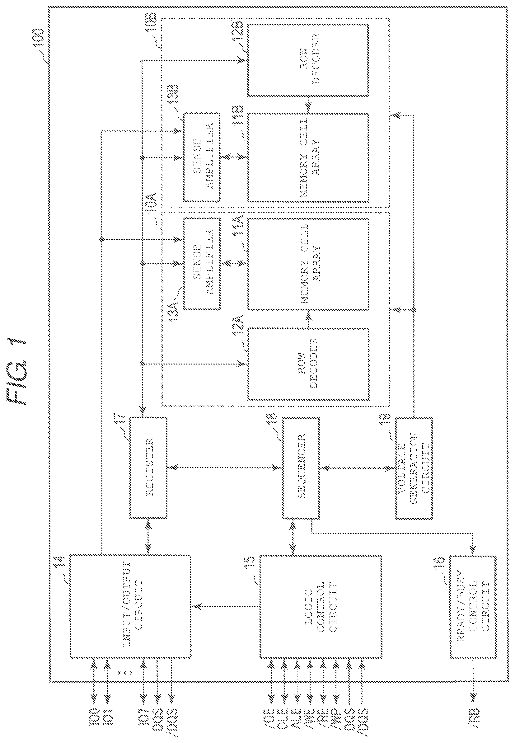 Patent US12106808 — Semiconductor storage device — Figure 1