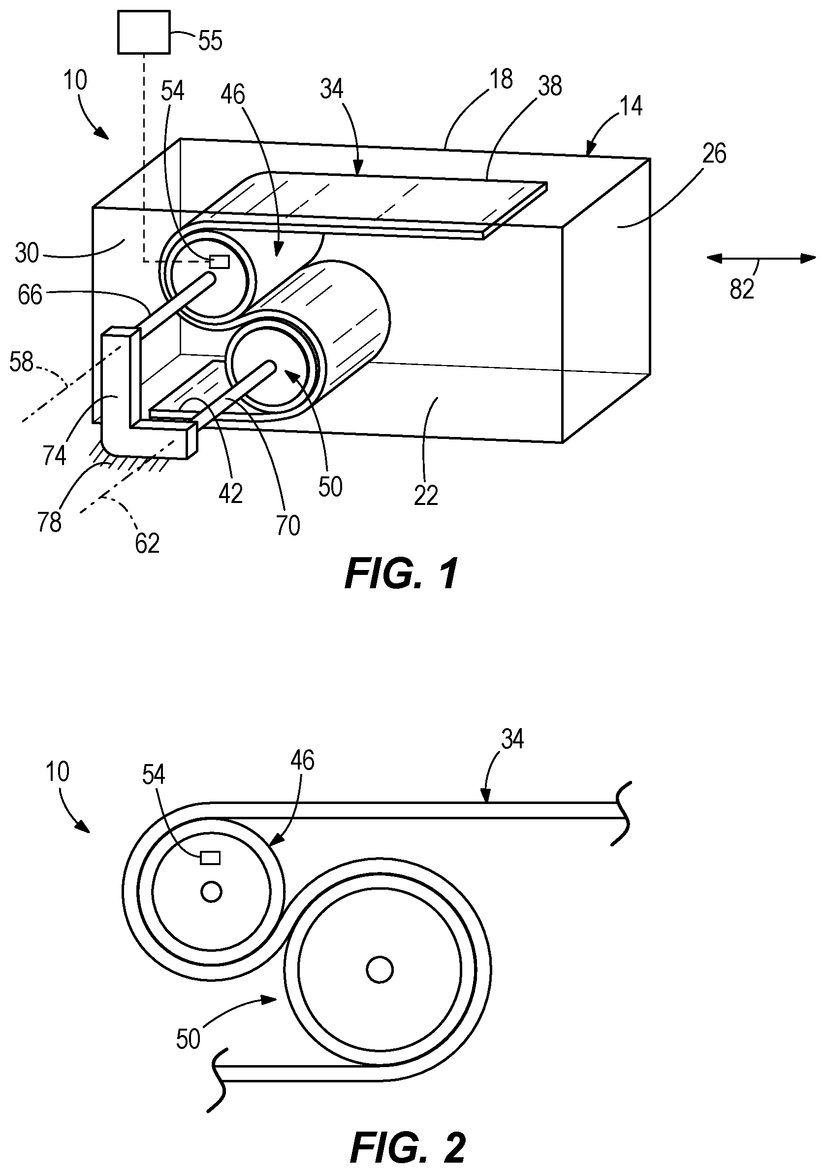 Patent US12106824 — Positioning system with flexible band and rollers — Figure 1