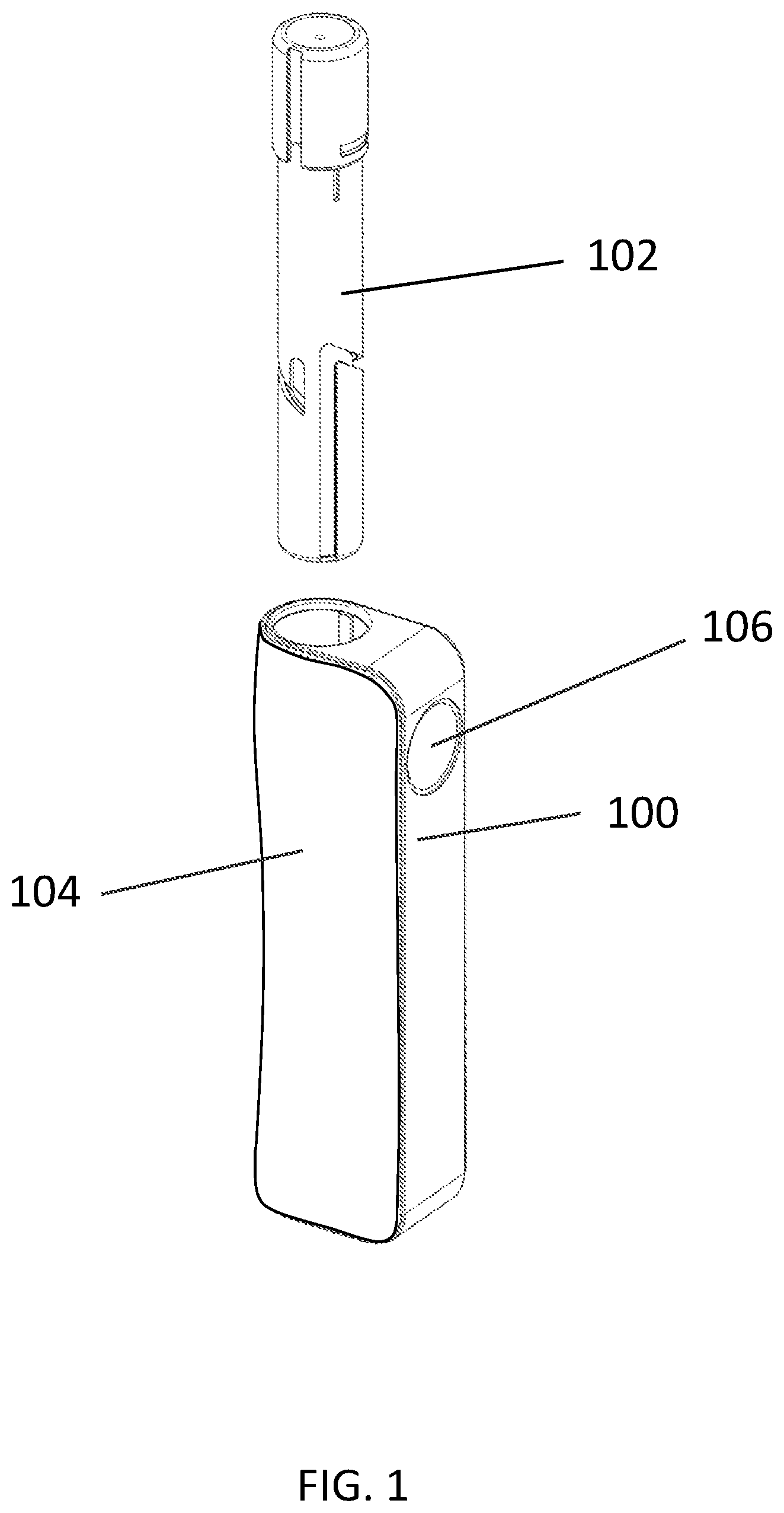 Patent US12106836 — Biometrcially controlled handheld oral medication dispensing device — Figure 1