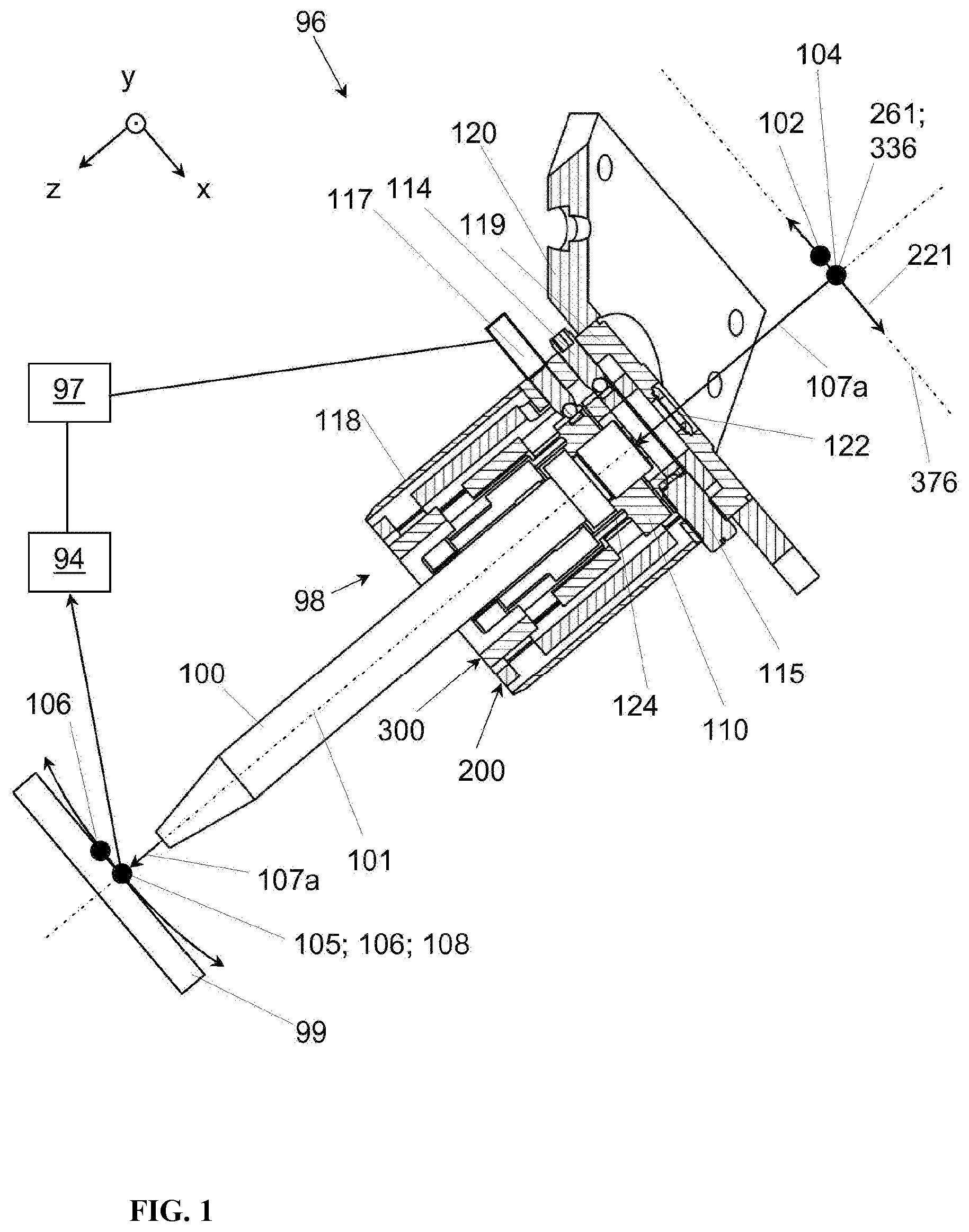Patent US12106867 — Method for scanning a sample by means of X-ray optics and an apparatus for scanning a sample — Figure 1