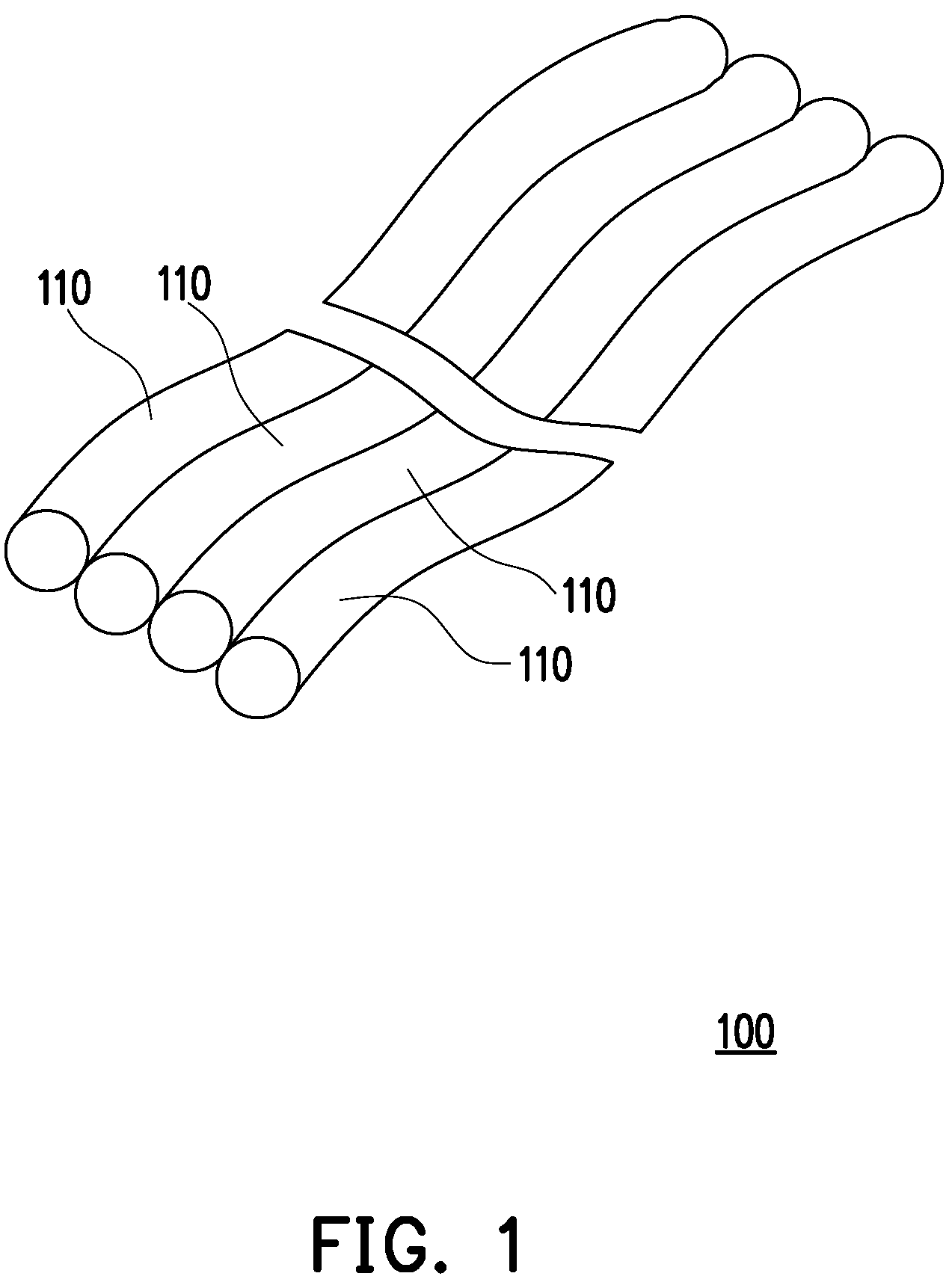 Patent US12106872 — Flat combined wire — Figure 1