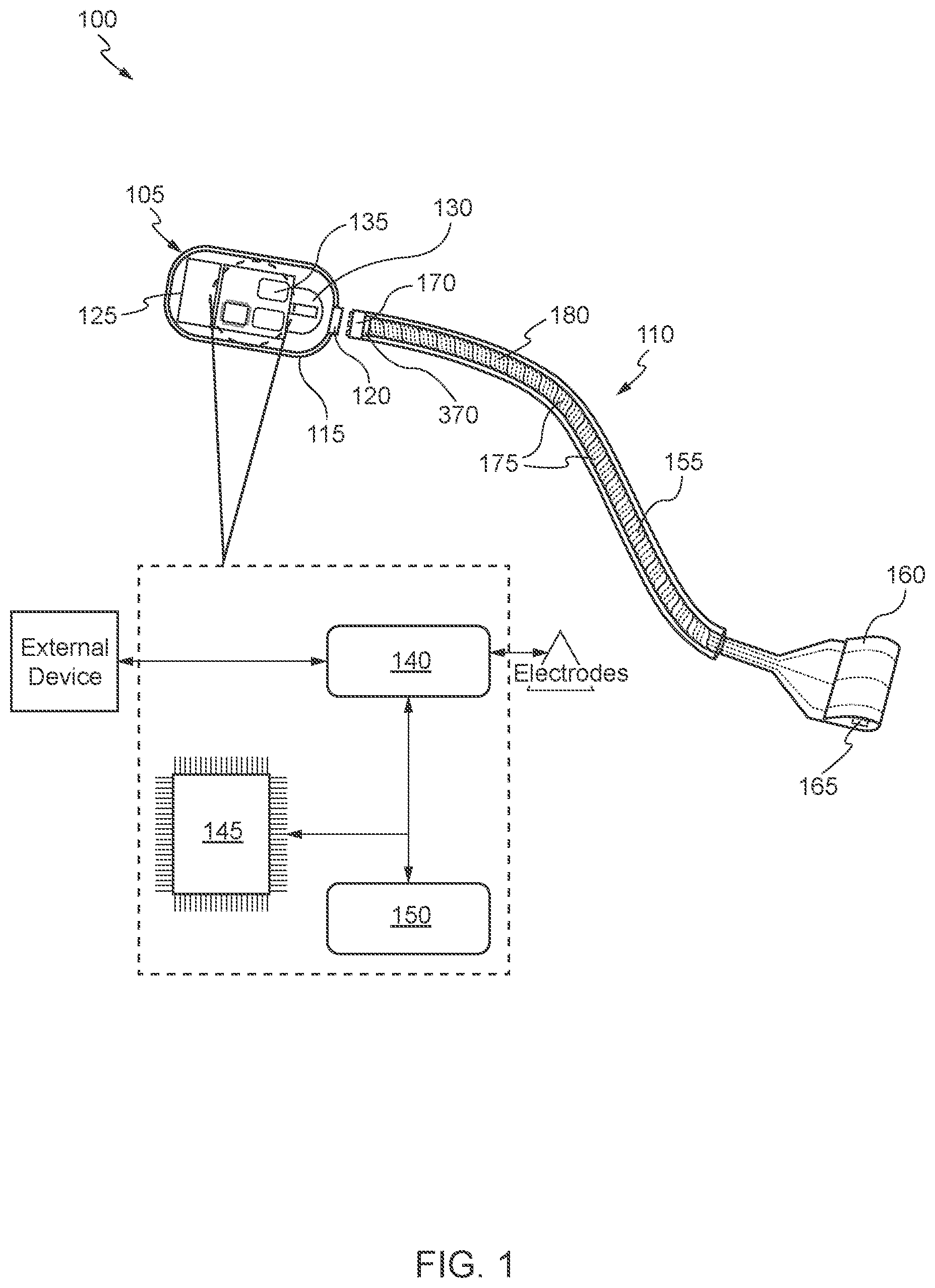 Patent US12106876 Figure 1 – Monolithic lead assembly and methods of microfabricating a monolithic lead assembly