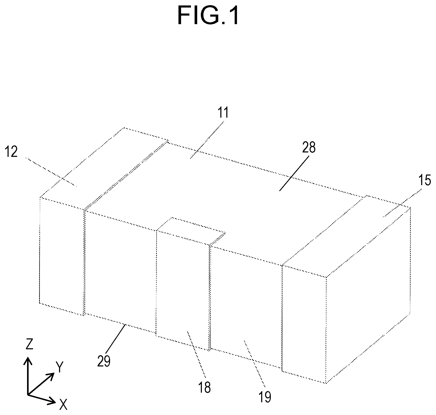 Patent US12106877 — Chip resistor for reducing stray capacitance — Figure 1