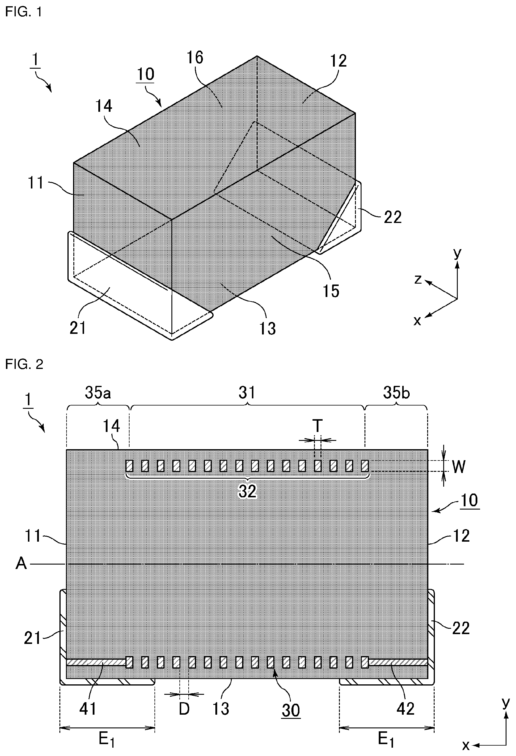 Patent US12106883 Figure 1 – Multilayer coil component