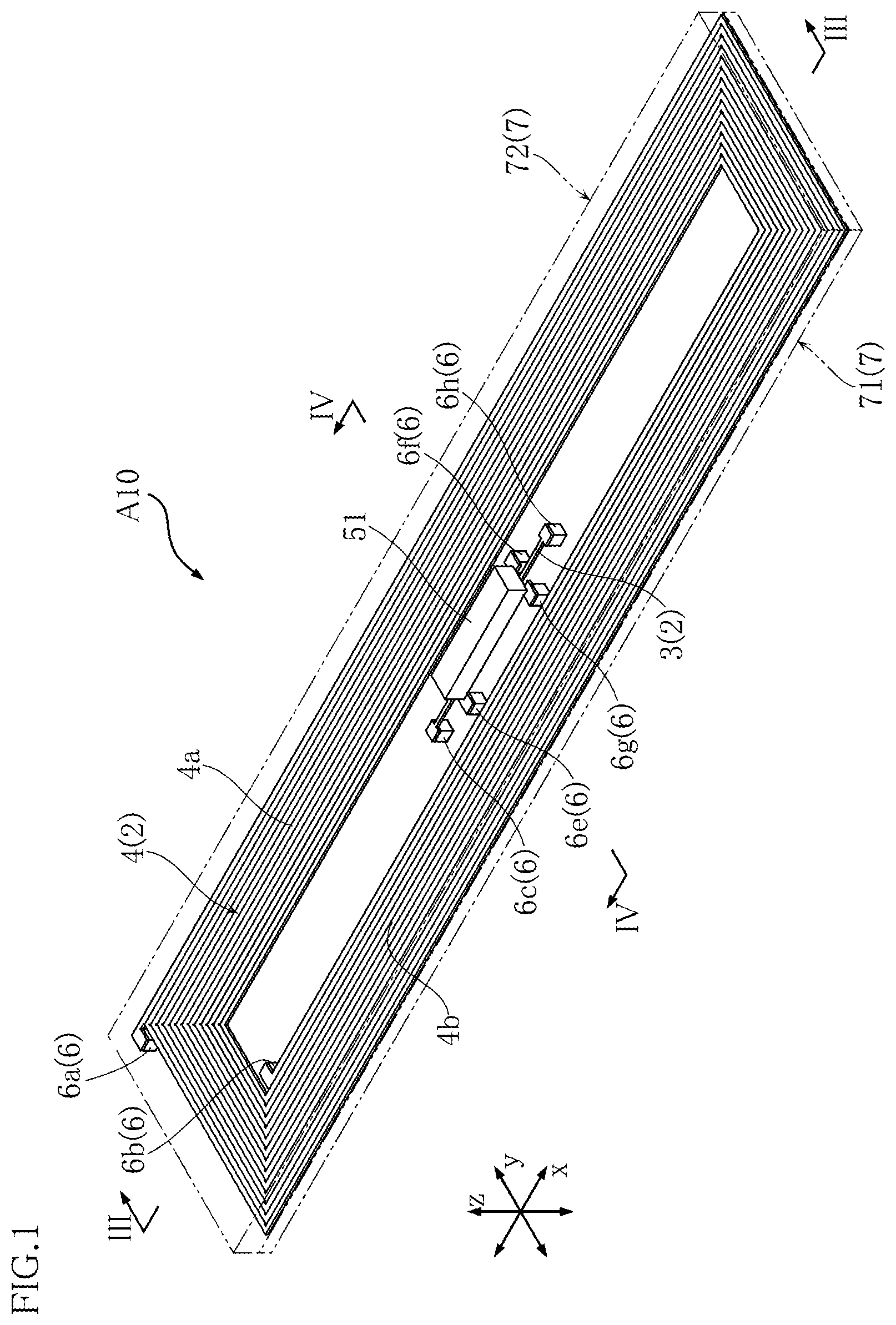 Patent US12106893 Figure 1 – Coil module, actuator provided with coil module, and method for manufacturing coil module