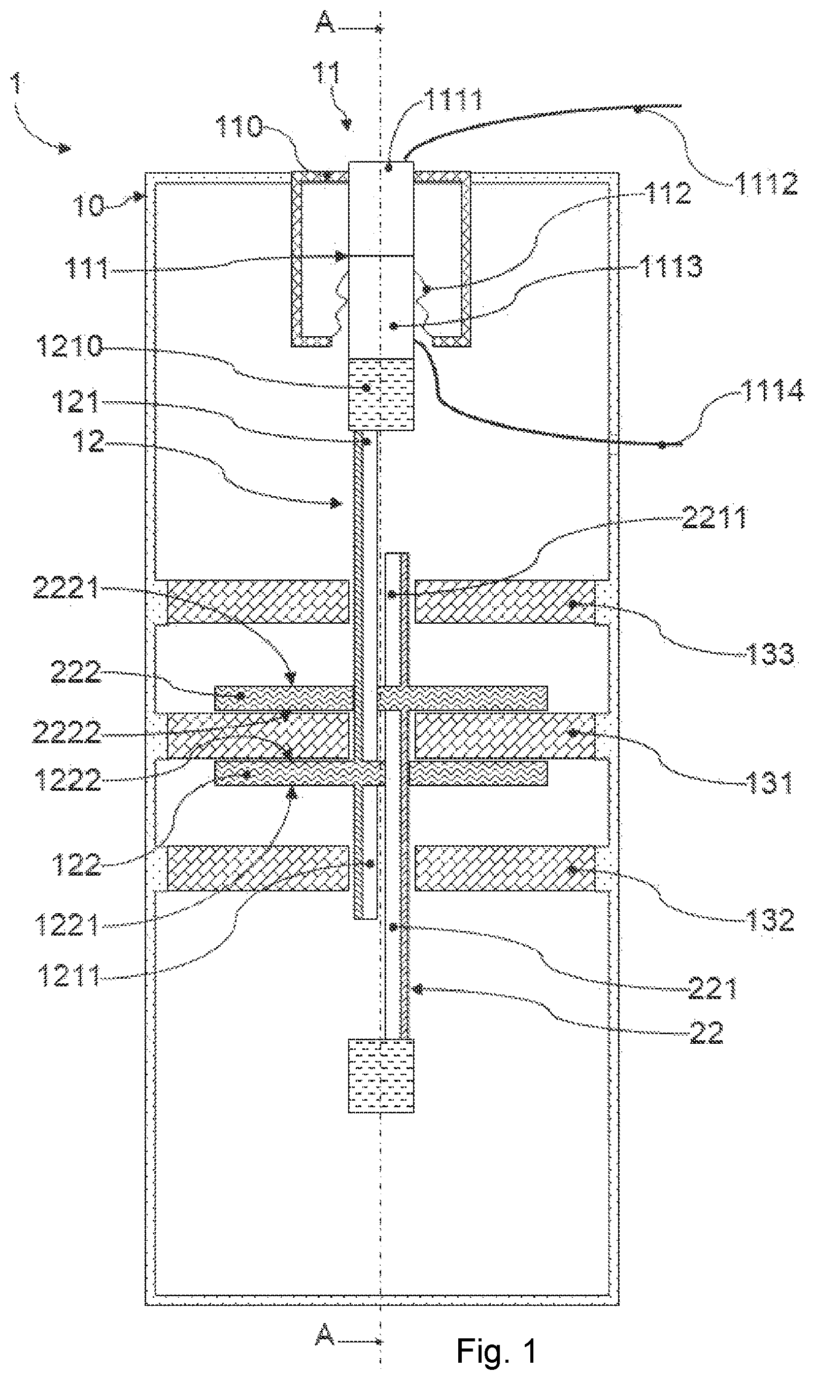 Patent US12106914 — Induction-controlled switch having a vacuum bulb for reducing vibrations — Figure 1