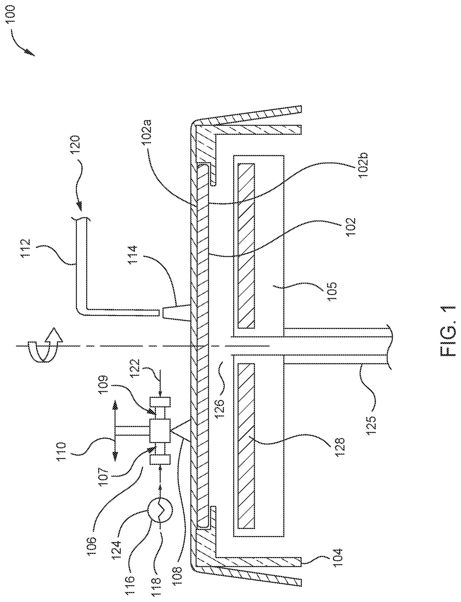 Patent US12106976 Figure 1 – Steam-assisted single substrate cleaning process and apparatus