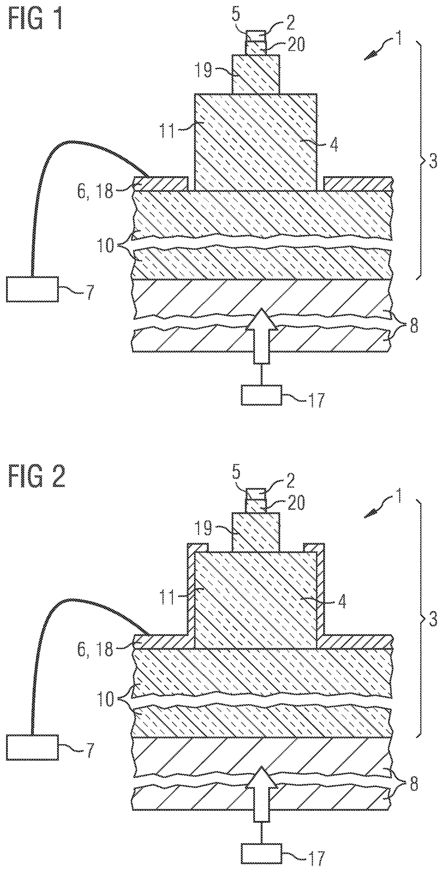 Patent US12106980 — Adhesive transfer stamp and method for transferring a semiconductor chip using an adhesive transfer stamp — Figure 1