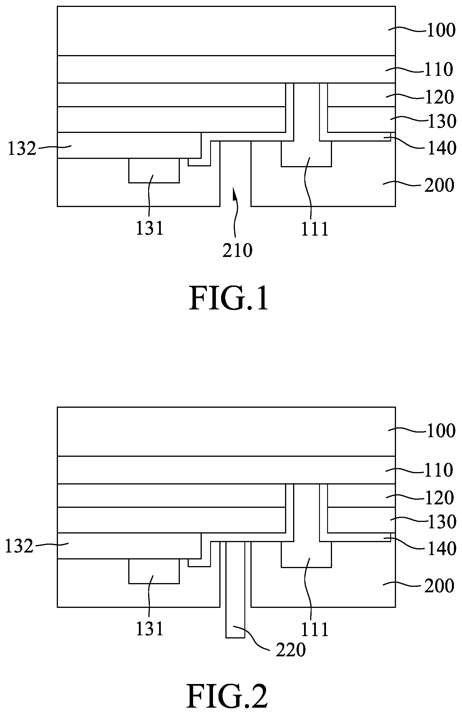 Patent US12106995 Figure 1 – Structure and method for transferring a micro semiconductor element by applying a separation force via a through hole