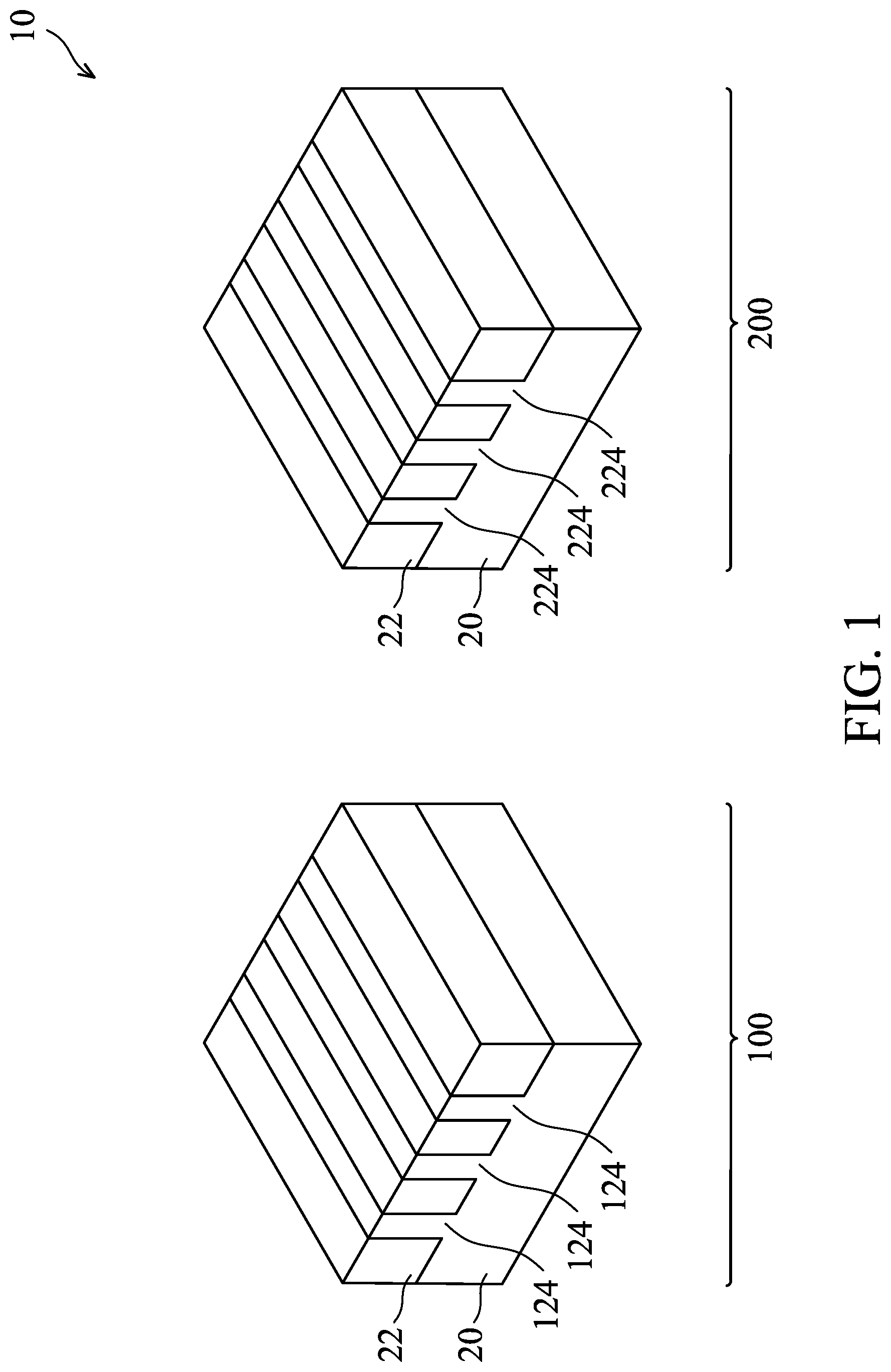 Patent US12107015 — NMOS and PMOS transistor gates with hafnium oxide layers and lanthanum oxide layers — Figure 1