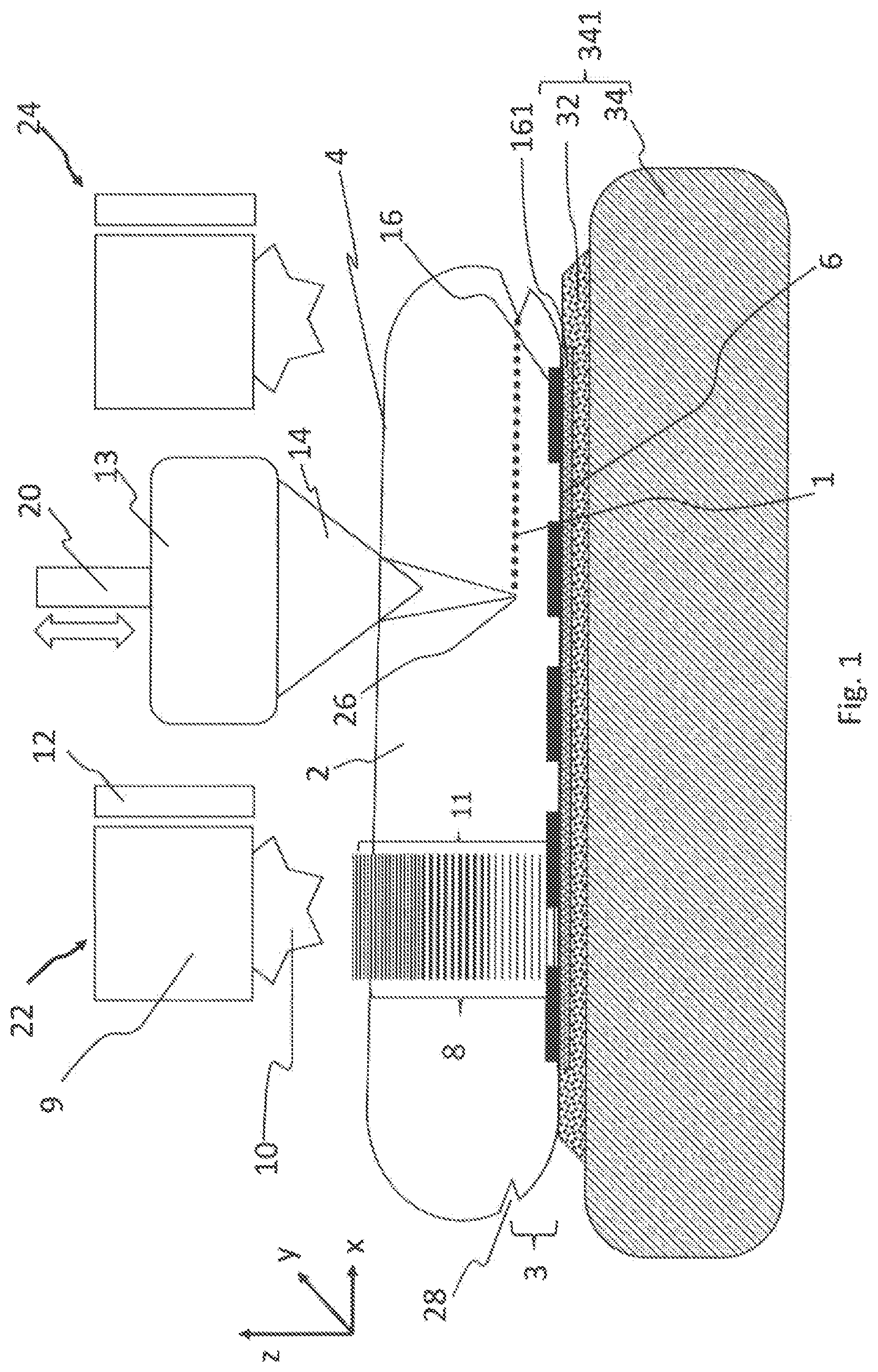 Patent US12107017 — Method and apparatus for producing at least one modification in a solid body — Figure 1