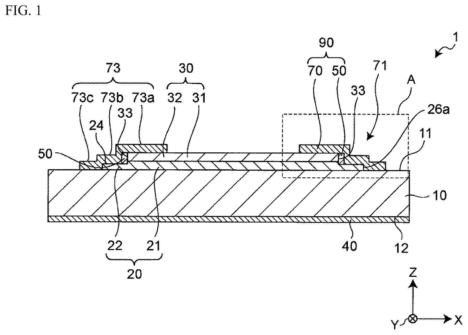 Patent US12107025 Figure 1 – Semiconductor device