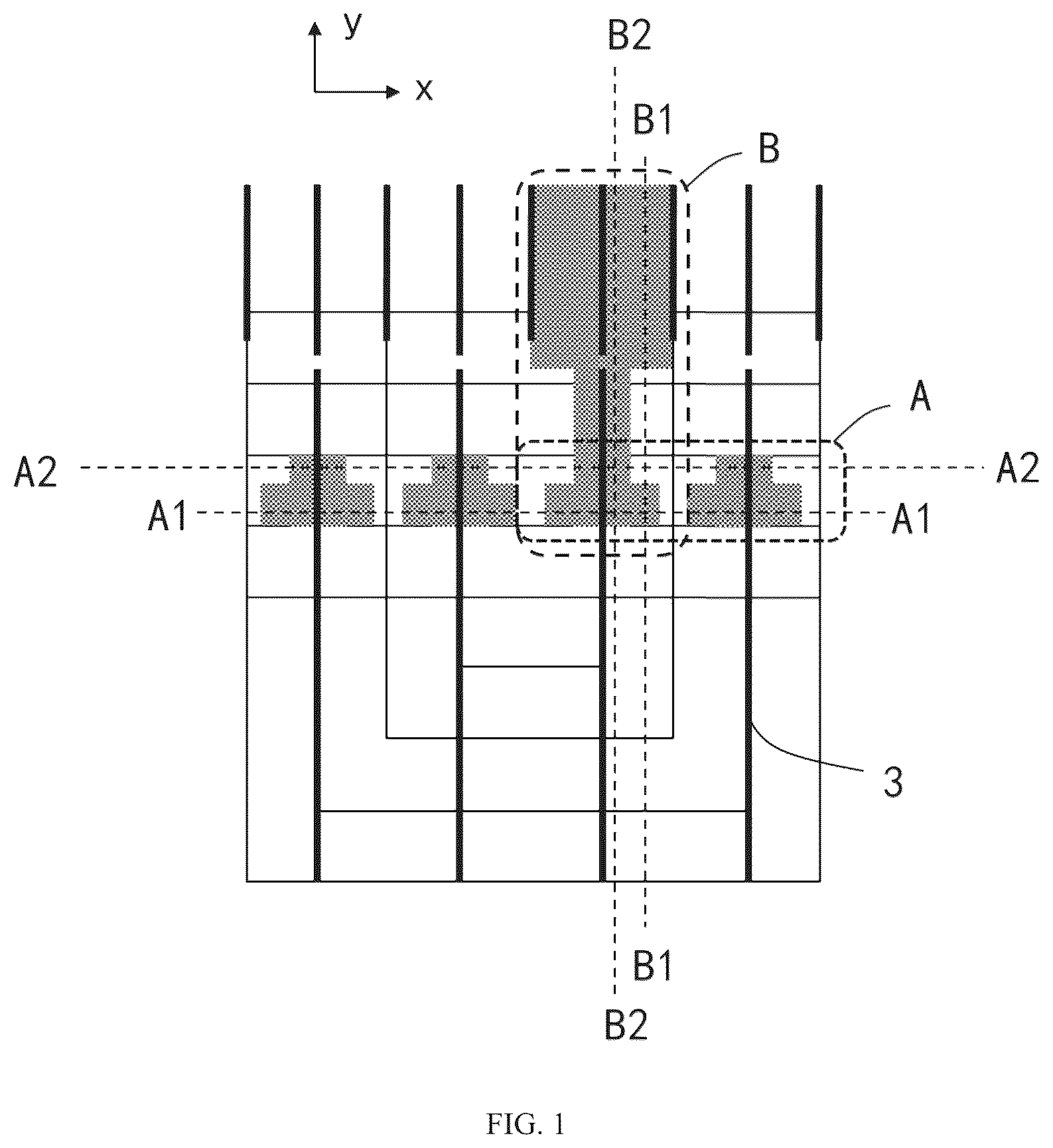Patent US12107046 — L-shaped stepped word line structure, method of manufacturing the same, and three-dimensional memory — Figure 1