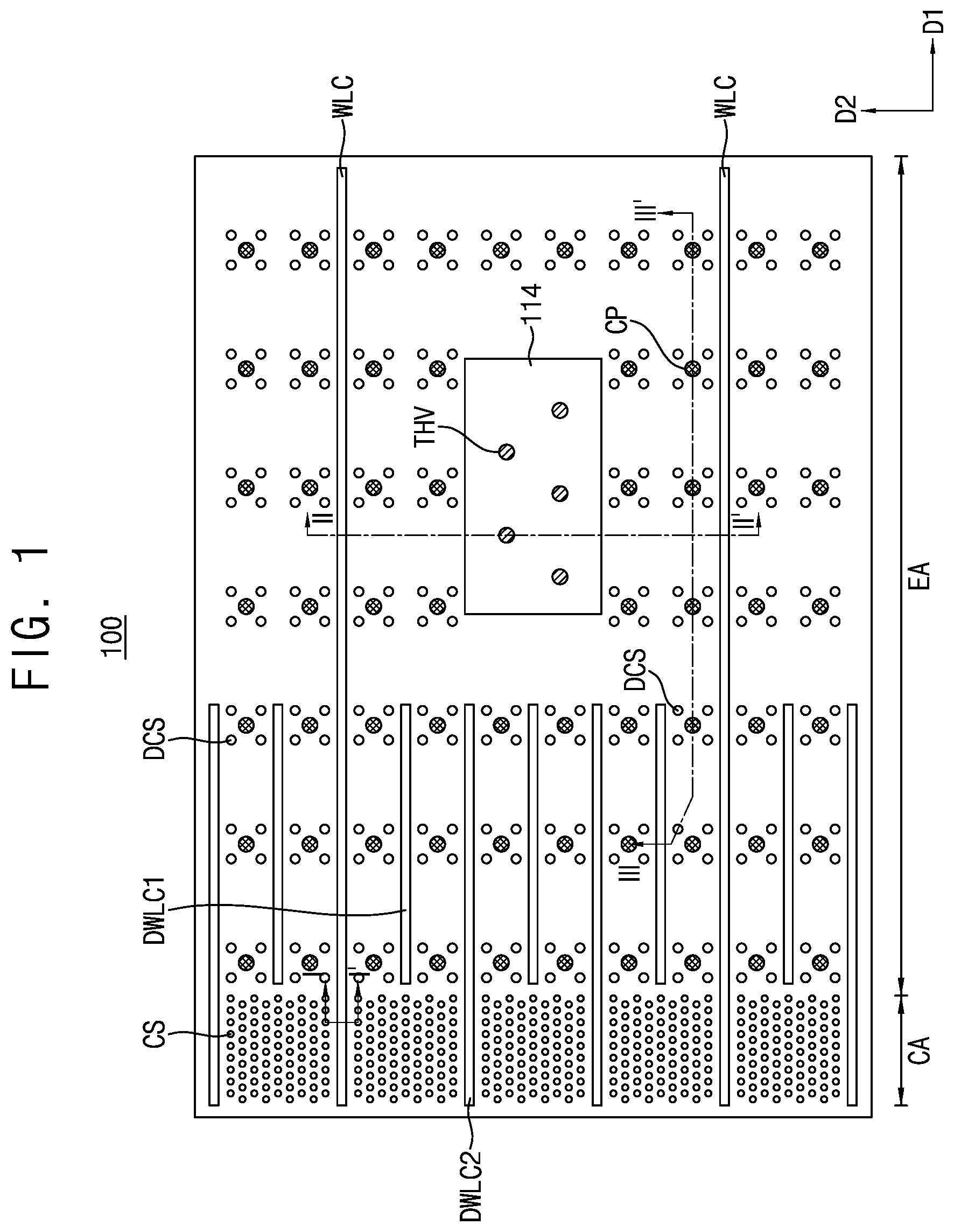 Patent US12107049 — Semiconductor device having doped interlayer insulating layer — Figure 1